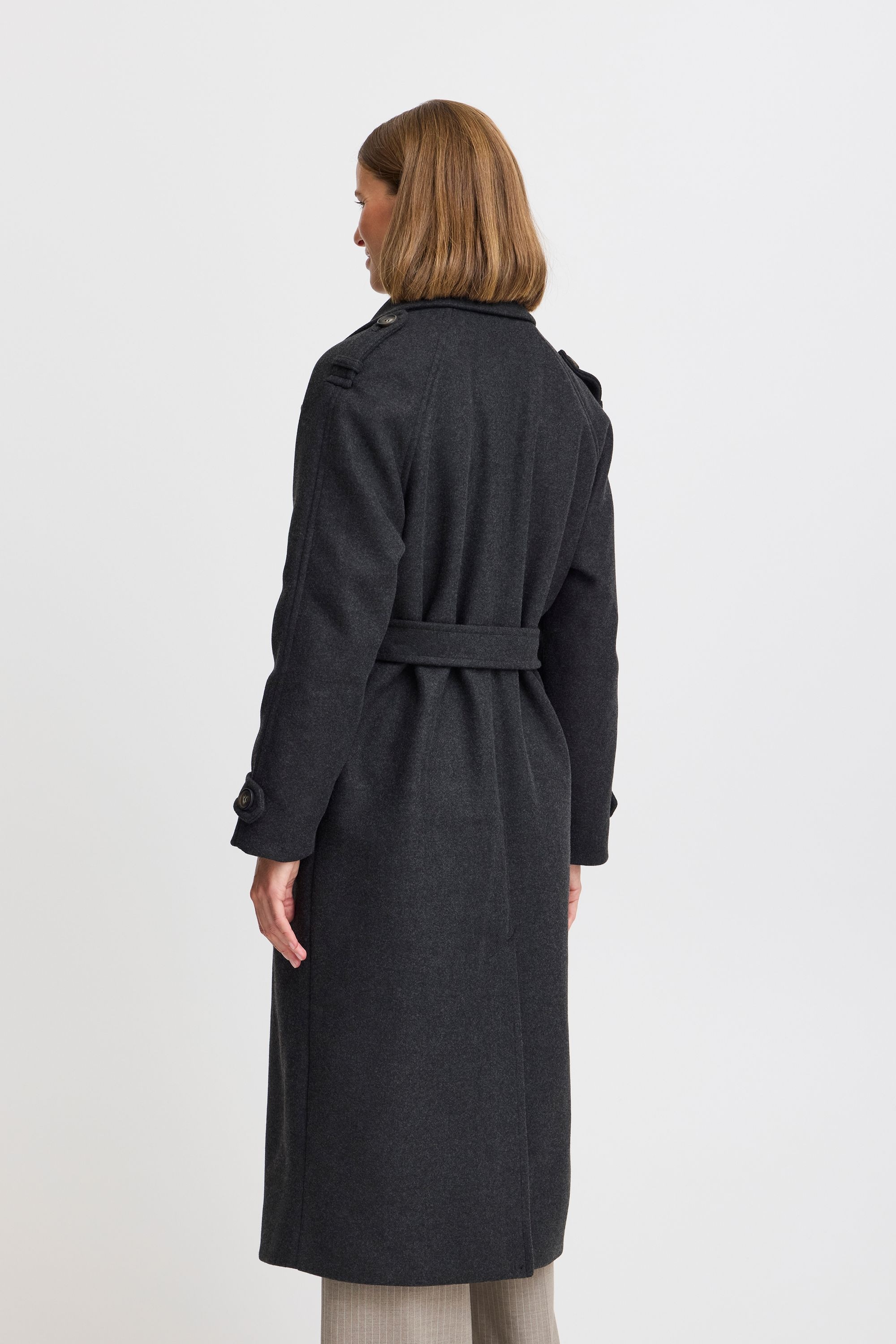 b.young Wollmantel »Wollmantel BYCILIA TRENCH COAT -«