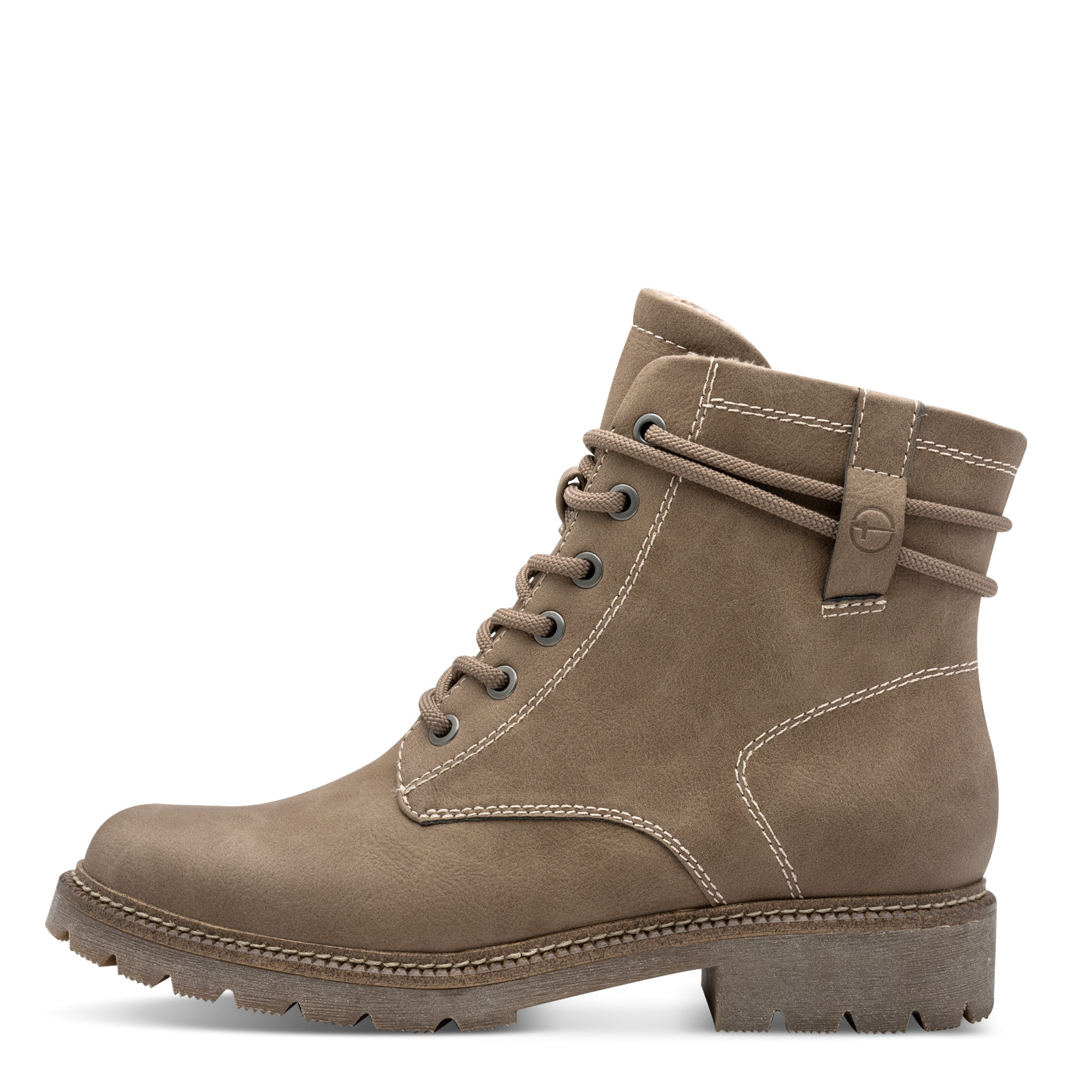 Tamaris Schnürstiefelette  , Blockabsatz, Schnürboots in veganer Verarbeitung