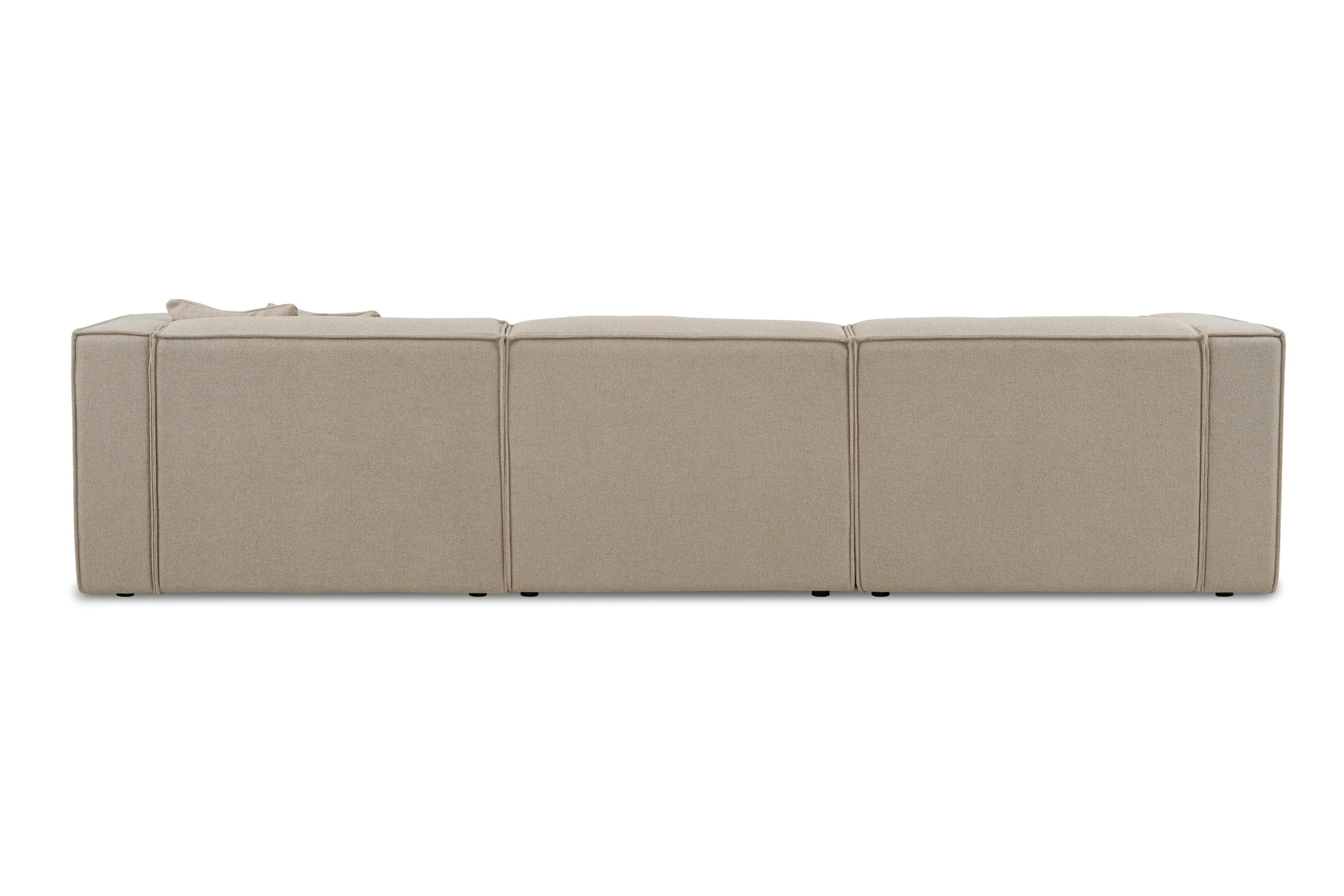 OTTO home Ecksofa »Tammie«, Breite 312 cm, Webstoff fein, bodentief, mit Wellenunterfederung