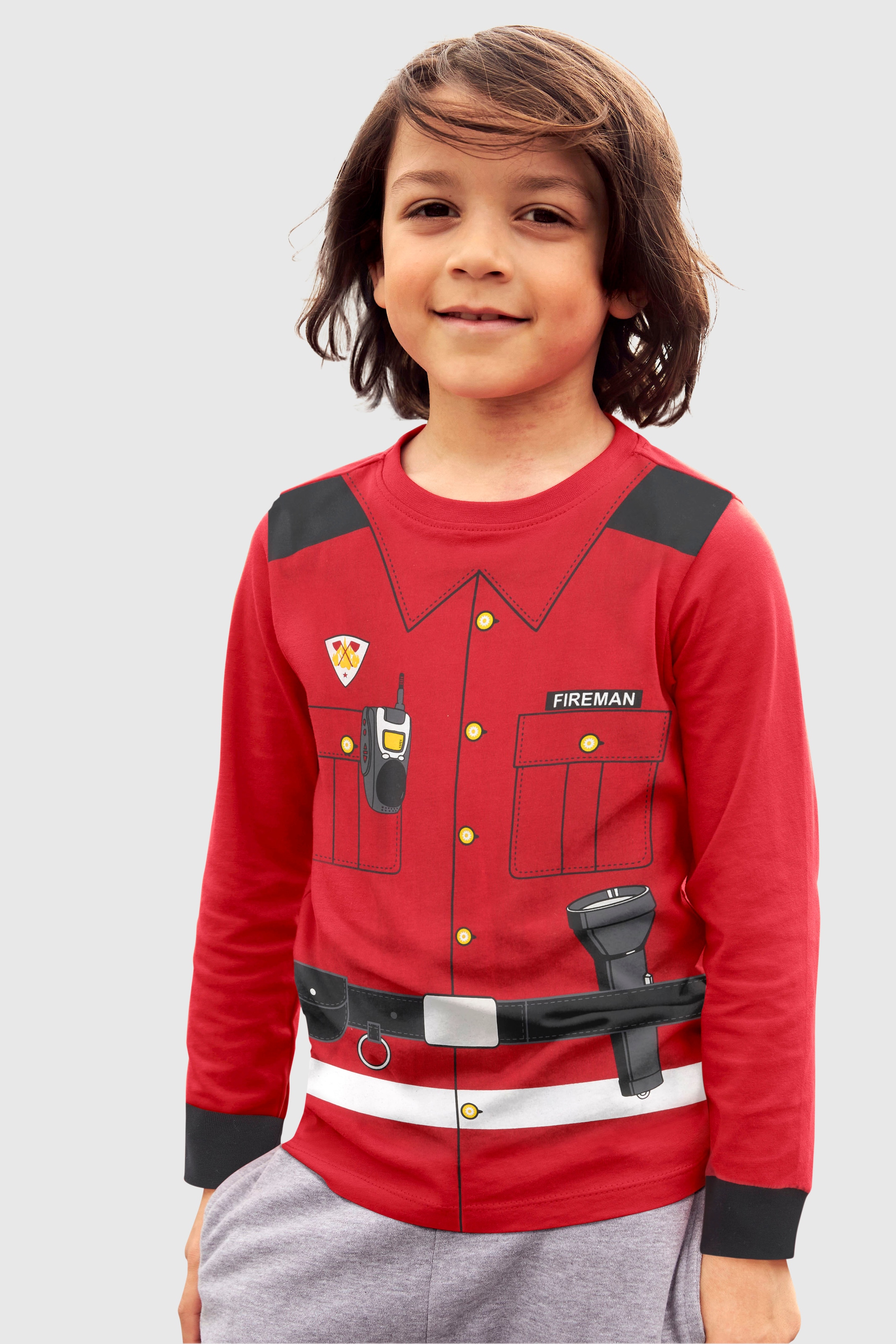 KIDSWORLD Uniform-Druck Langarmshirt »FEUERWEHR«