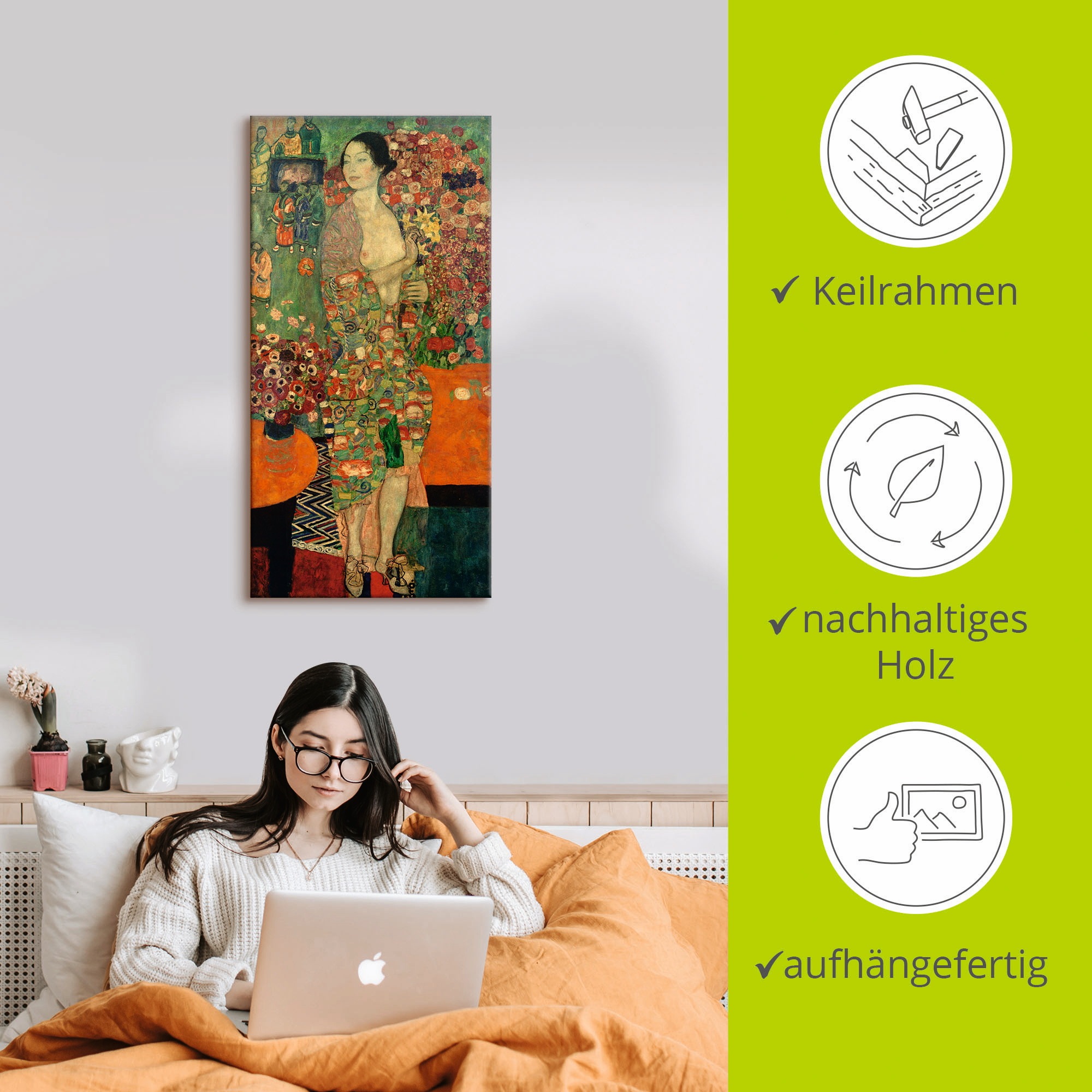 Artland Wandbild »Die Tänzerin« Frau 1 Stk. tlg. als Leinwandbild, Poster in verschied. Größen