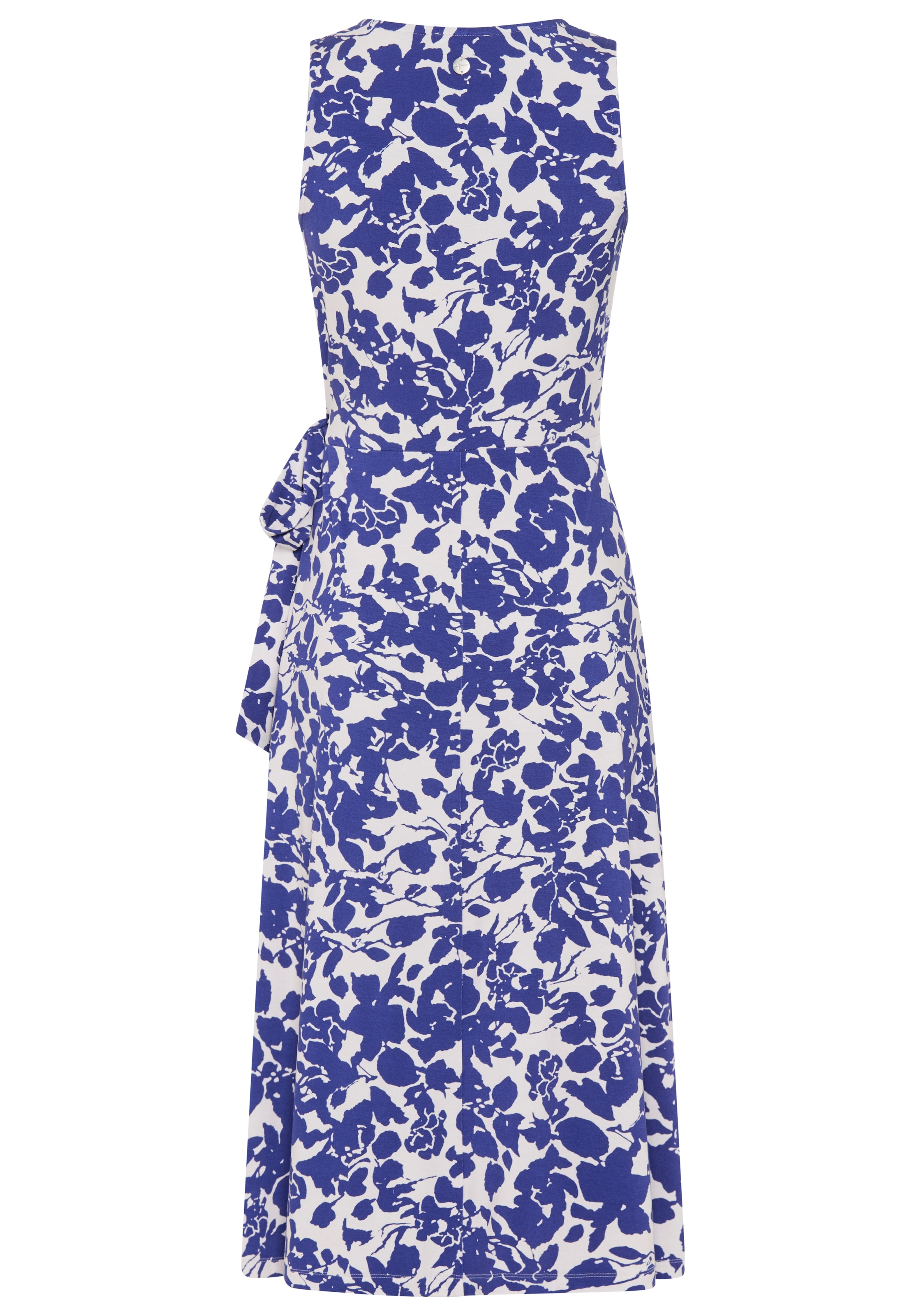 Tamaris Jerseykleid mit femininer Wickeloptik und sommerlichem Muster