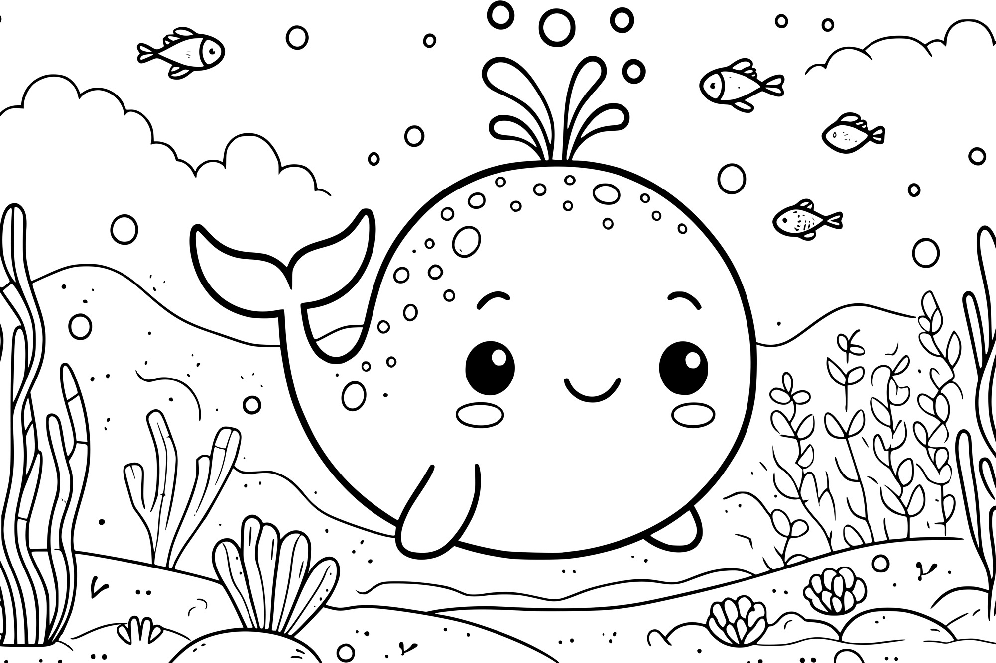 queence Bild »Kleiner Wal«, Blätter-Blätterbilder-Figuren-Fisch & Meeresfrüchte-klassische Fantasie-Mädchen-Märchenbilder-Meer Bilder-Unterwasserwelt-Wassertiere, (1 St.), DIY Wandbild aus Dibond
