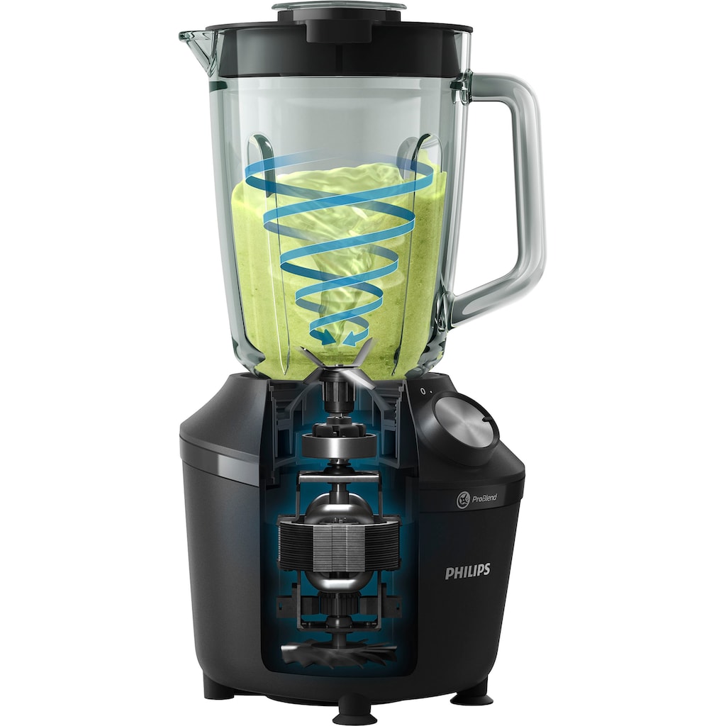 Philips Standmixer »HR2291/41 3000 Series, mit ProBlend Crush-Technologie,«, 600 W