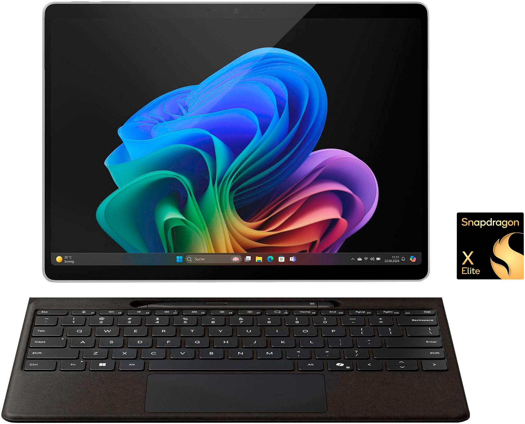 Microsoft Convertible Notebook »Surface Pro, Copilot+ PC, 13" Touch-Display, 16 GB RAM, 11. Edition«, 33,02 cm, / 13 Zoll, Snapdragon, X Elite, Adreno, 1000 GB SSD, OLED-Display