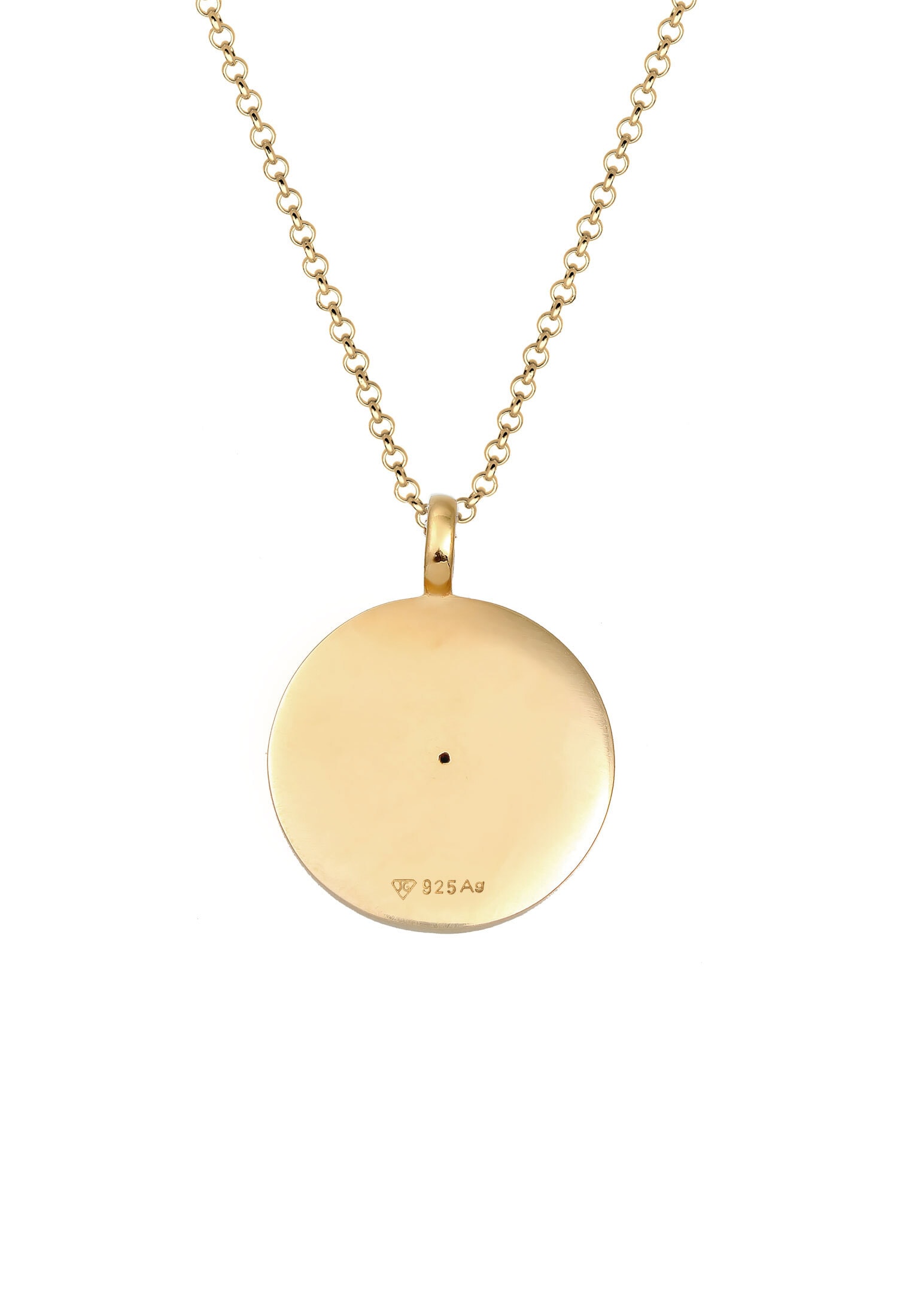 Elli Silberkette »Halskette Sternzeichen Weiß 925 Sterling Silber gold-plated, mit Kristallen von Swarovski®«