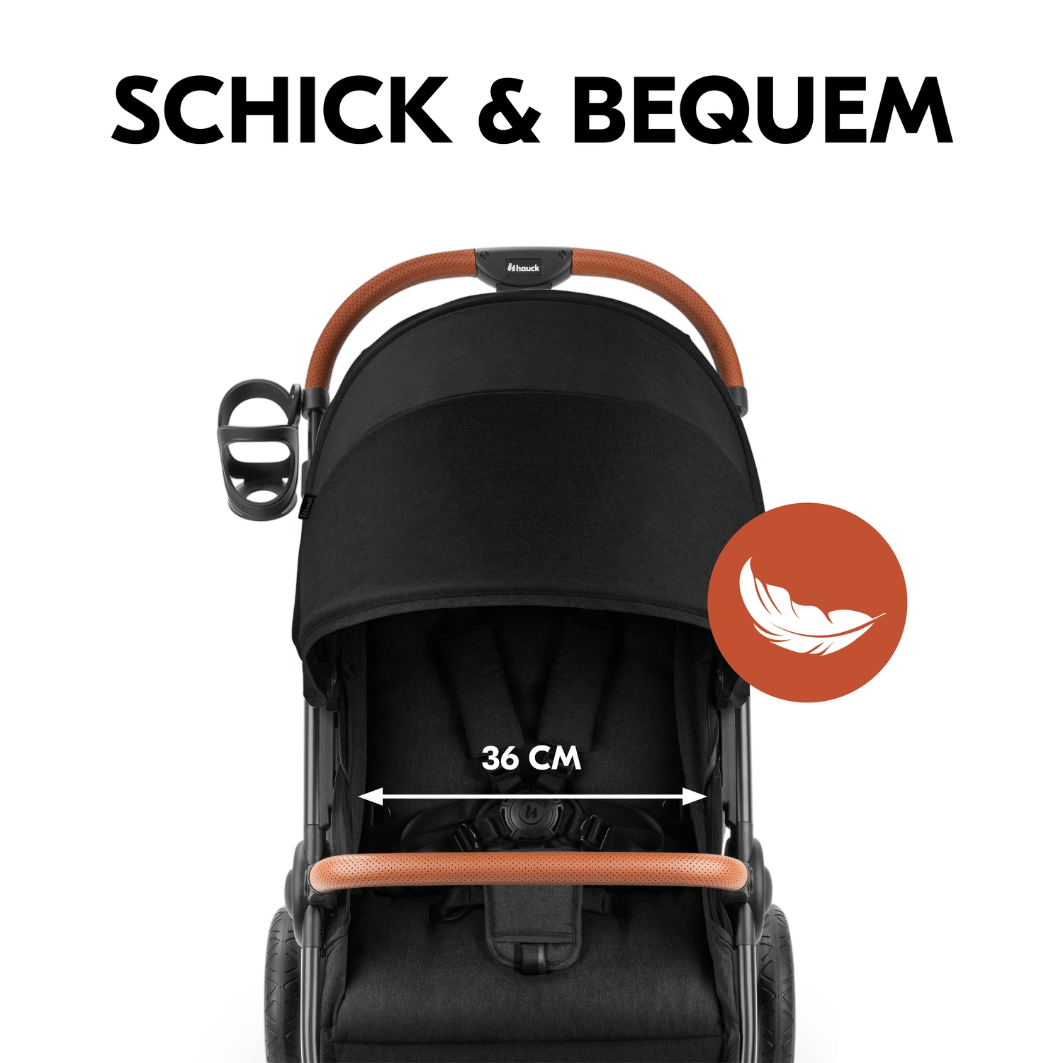 Hauck Kinder-Buggy »Uptown, Black Melange«, 22 kg, bis 22 kg belastbar