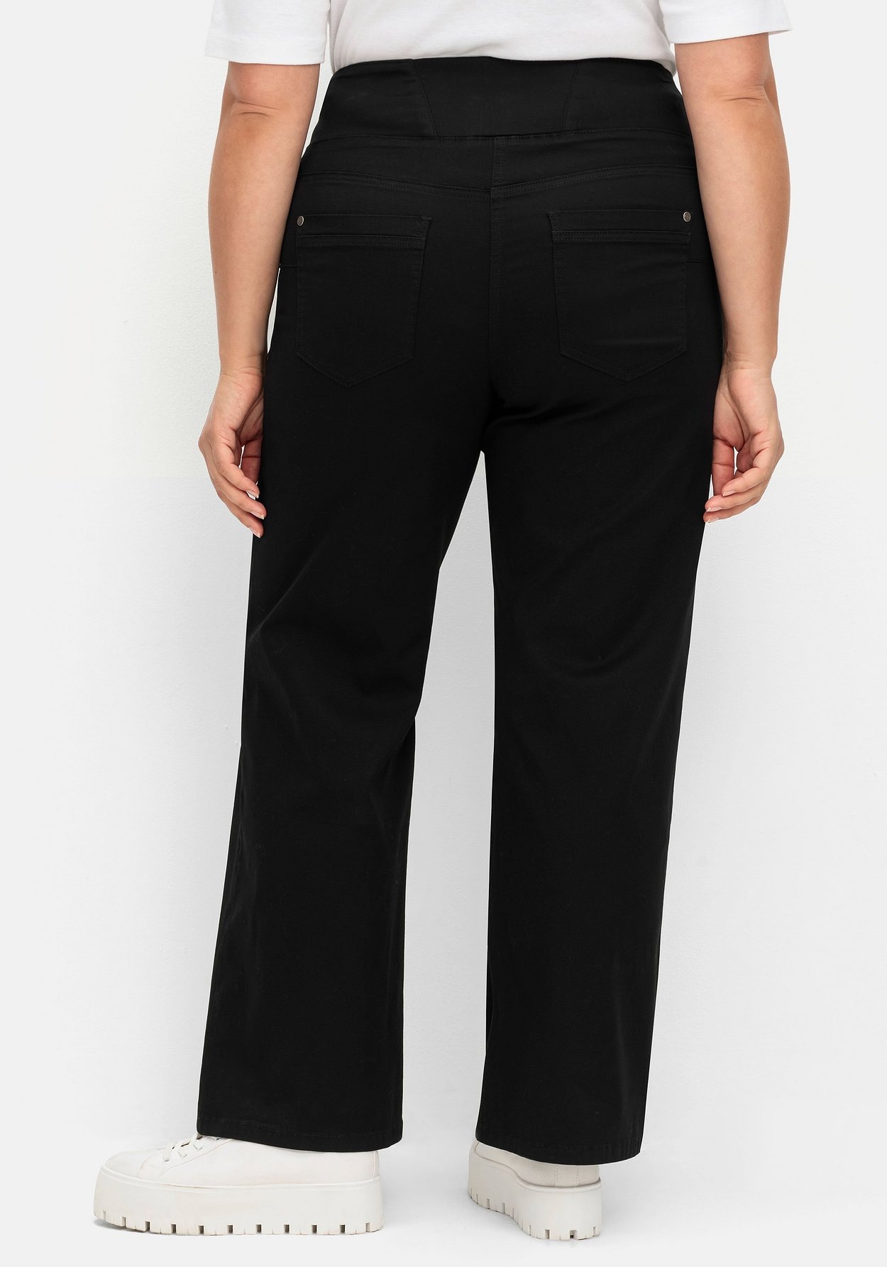 Sheego Stretch-Hose »Weite High-Waist-Hose im Curvy-Schnitt ANNE«