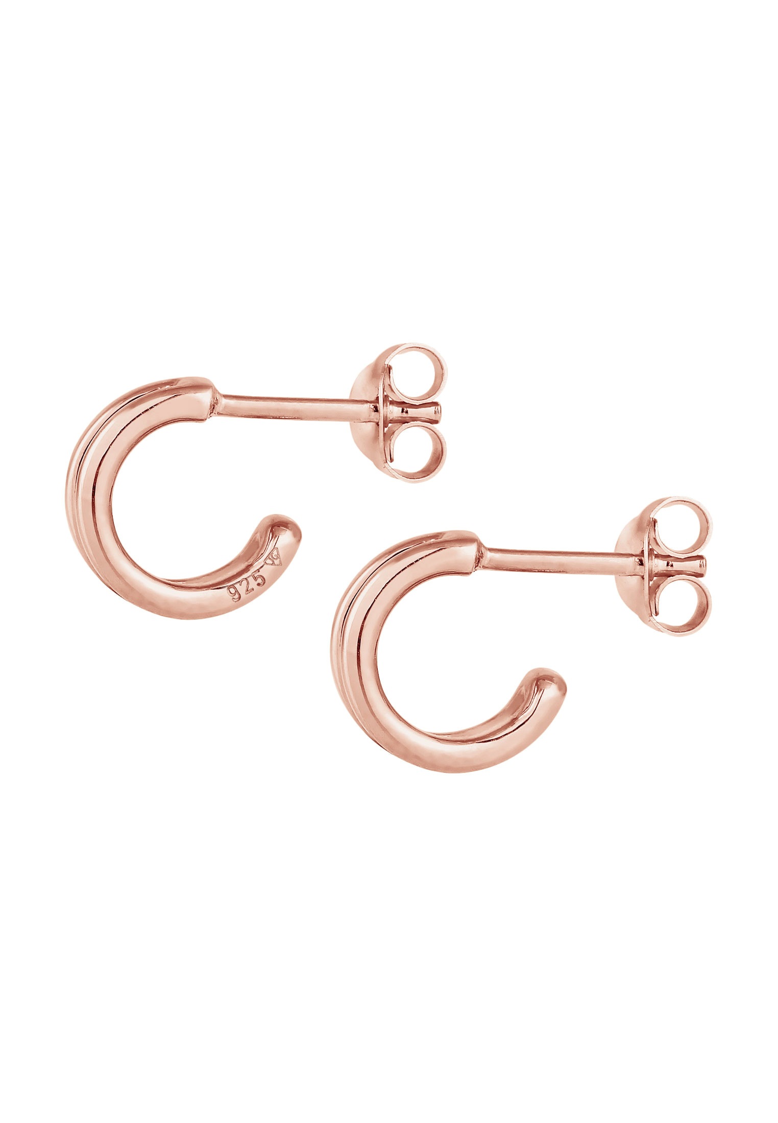 Elli Paar Ohrstecker »Ohrringe Creolen Stecker Basic Minimal 925 Silber«
