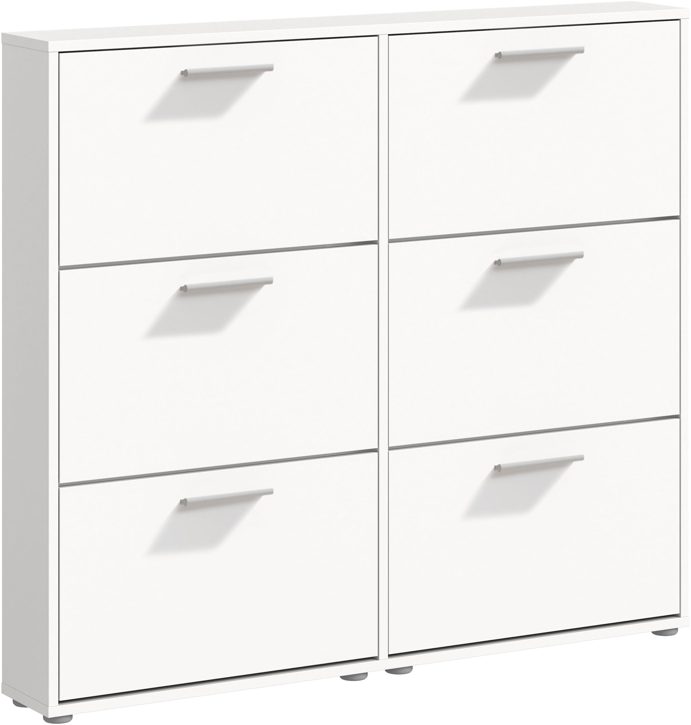 HBZ Schuhkommode »Sam Schuhkipper, Schuhschrank BxHxT 116x103x17 cm«, (1 St.), mit 6 Klappen