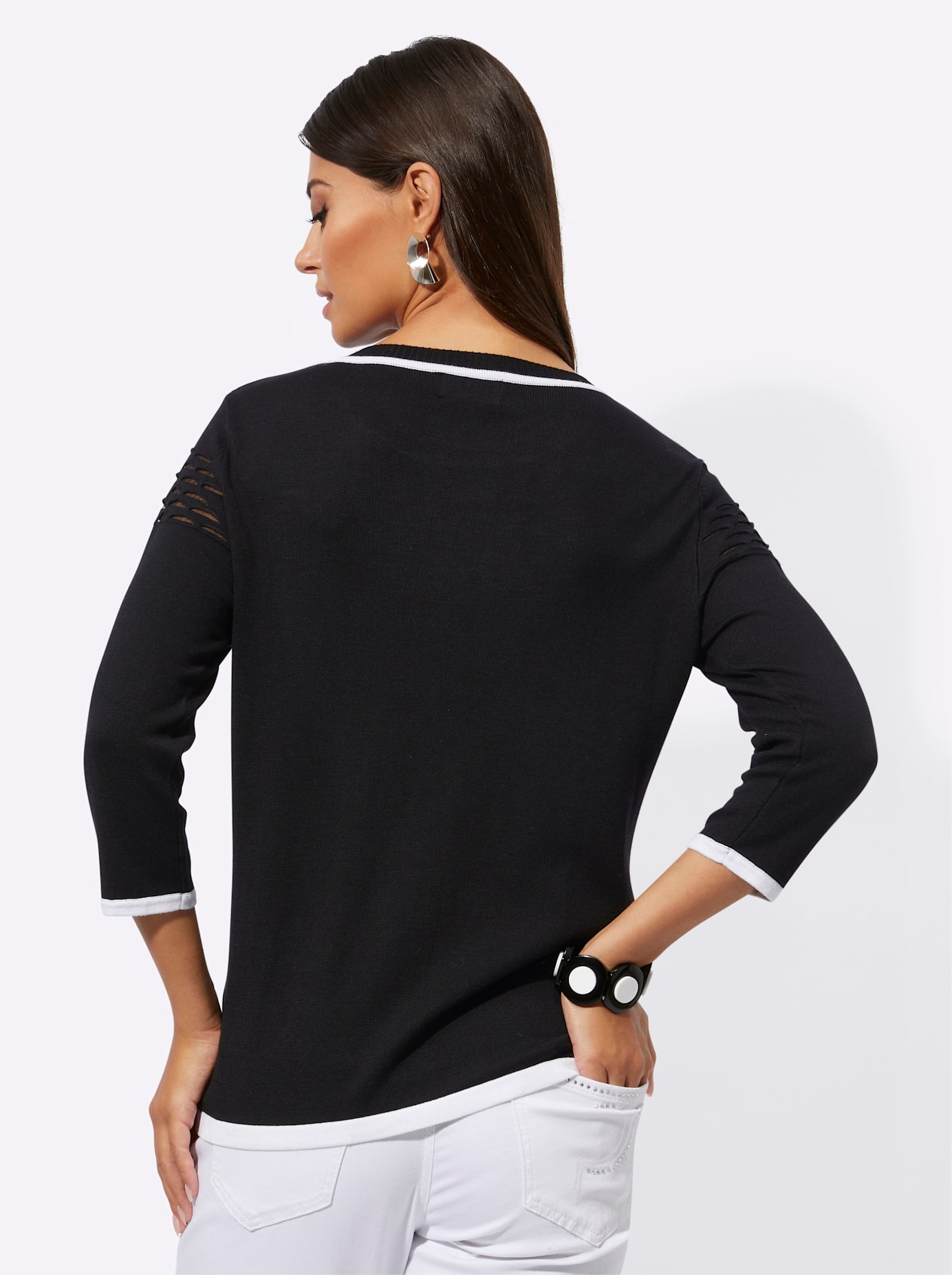 creation L 3/4 Arm-Pullover »Viskose-Lyocell-Pullover«