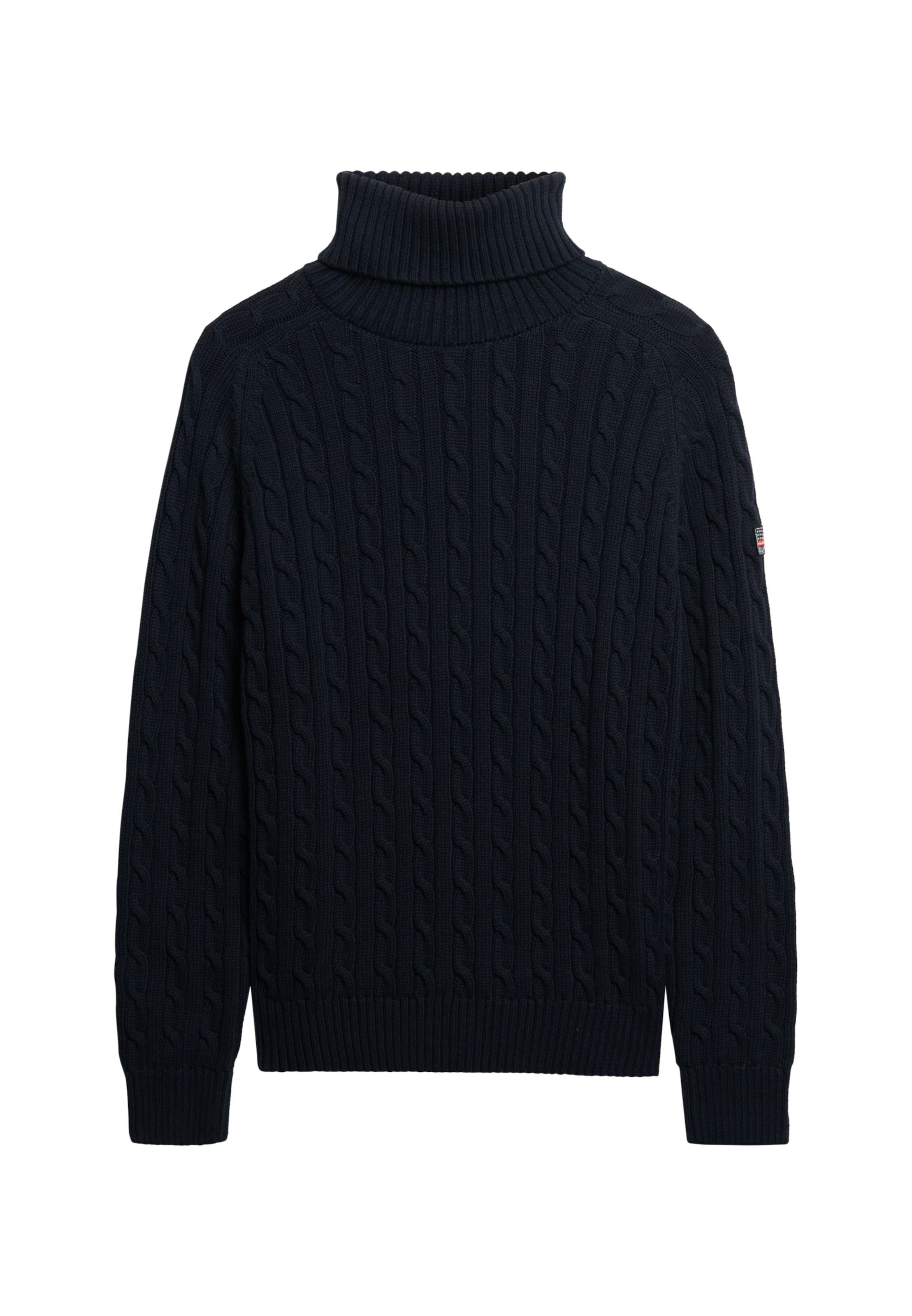 Superdry Rollkragenpullover »SLOUCHY CABLE ROLL NECK« Baumwolle, loose fit