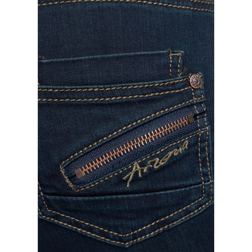 Arizona Gerade Jeans »mit Zippertasche«, Mid Waist