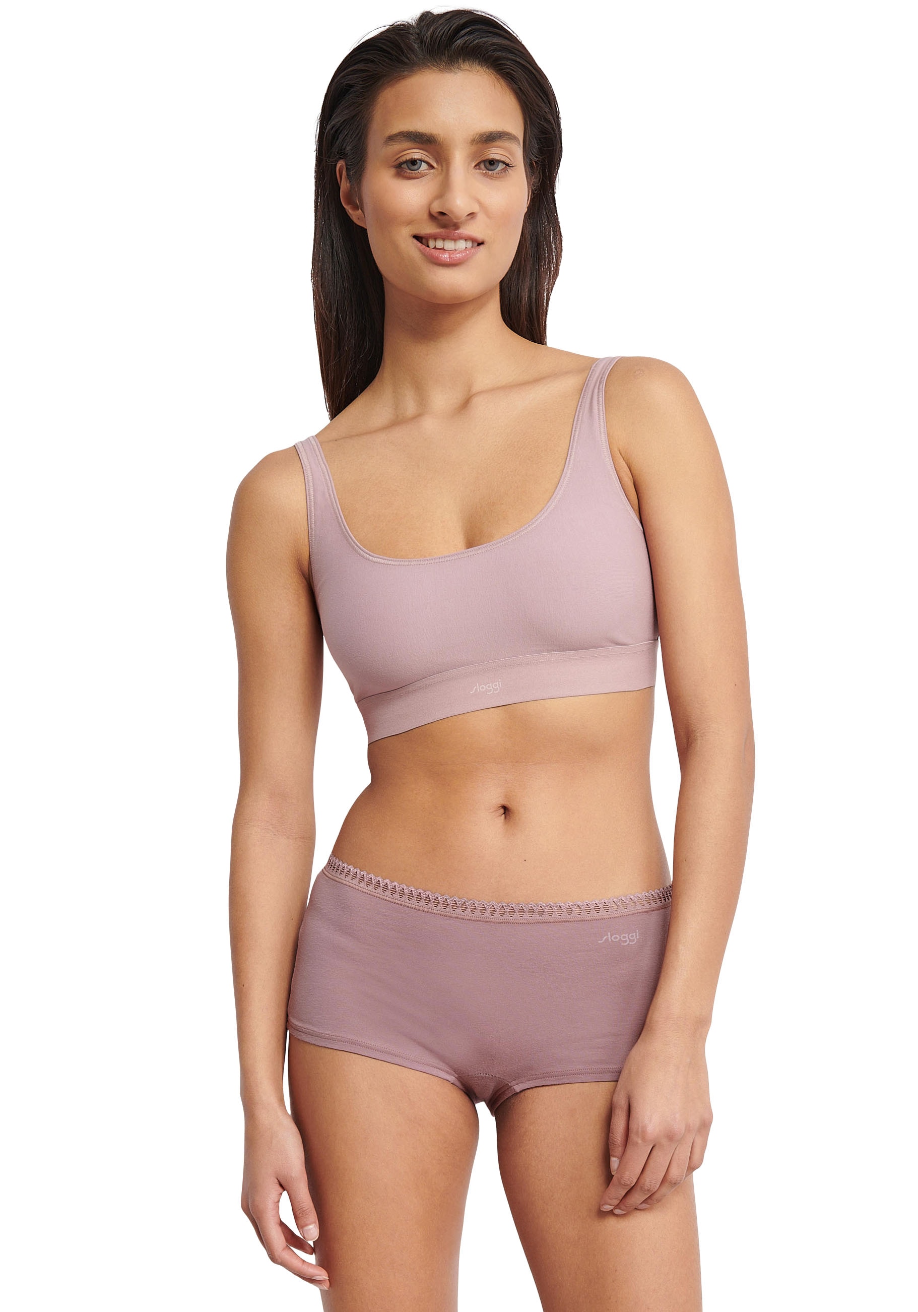 sloggi Panty »GO Crush Short C3P«, (3er Pack), mit Spitzendetails
