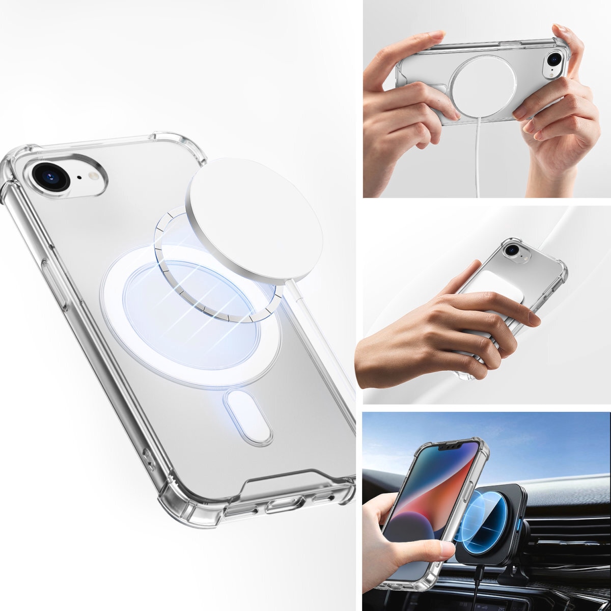 4smarts Handyhülle »Hybrid Case Ibiza für Apple iPhone SE (4. Gen)«, Backcover, Schutzhülle, Handyschutzhülle, Case, Schutzcase, stoßfest