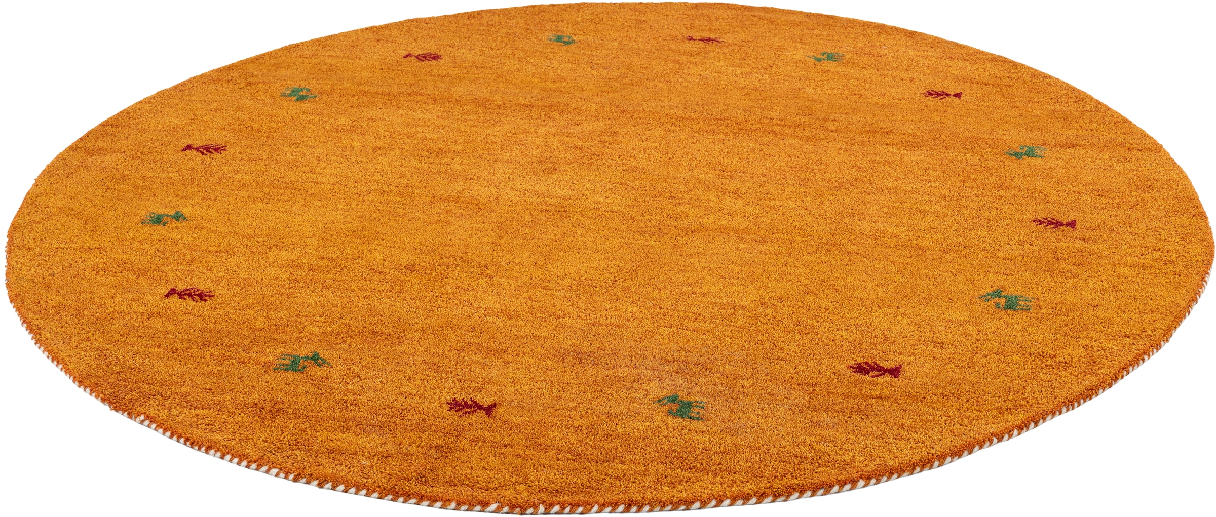 THEKO Wollteppich »Gabbeh Motiv, Handweb Teppich, Tiermotiv,  reine Wolle, handgewebt« rund 14 mm Höhe reine Wolle, handgewebt, Wohnzimmer, Schlafzimmer, Esszimmer