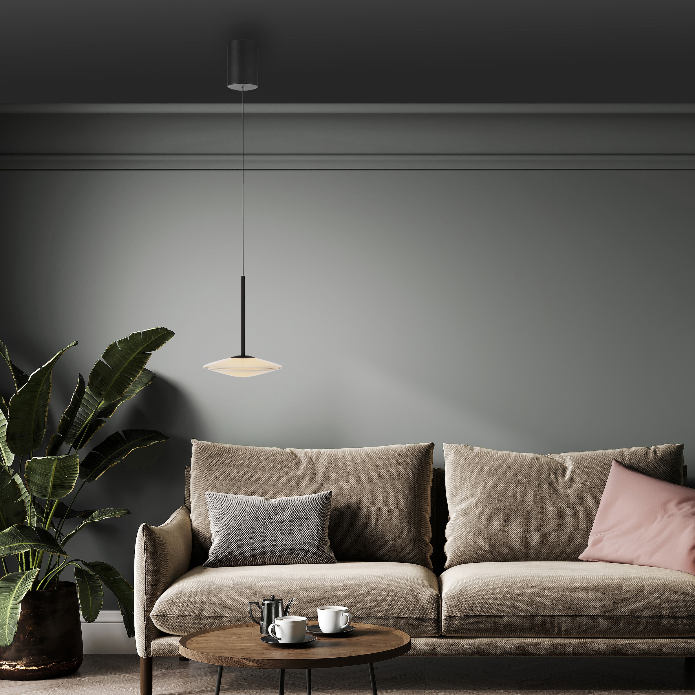 Paul Neuhaus LED Pendelleuchte »ELIPSA« LED-Board 1 Stk. Warmweiß Dimmfähig über separaten Tronicdimmer, Comfort-Lift