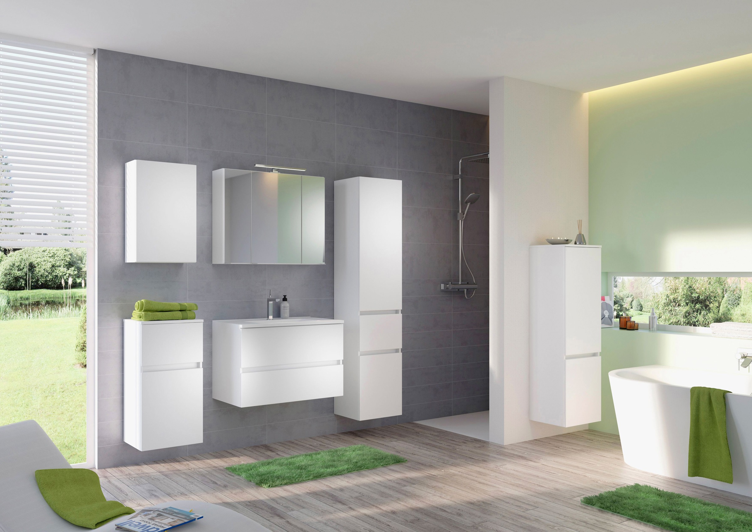 welltime Hängeschrank »Baabe«, Badmöbel Breite 40 cm