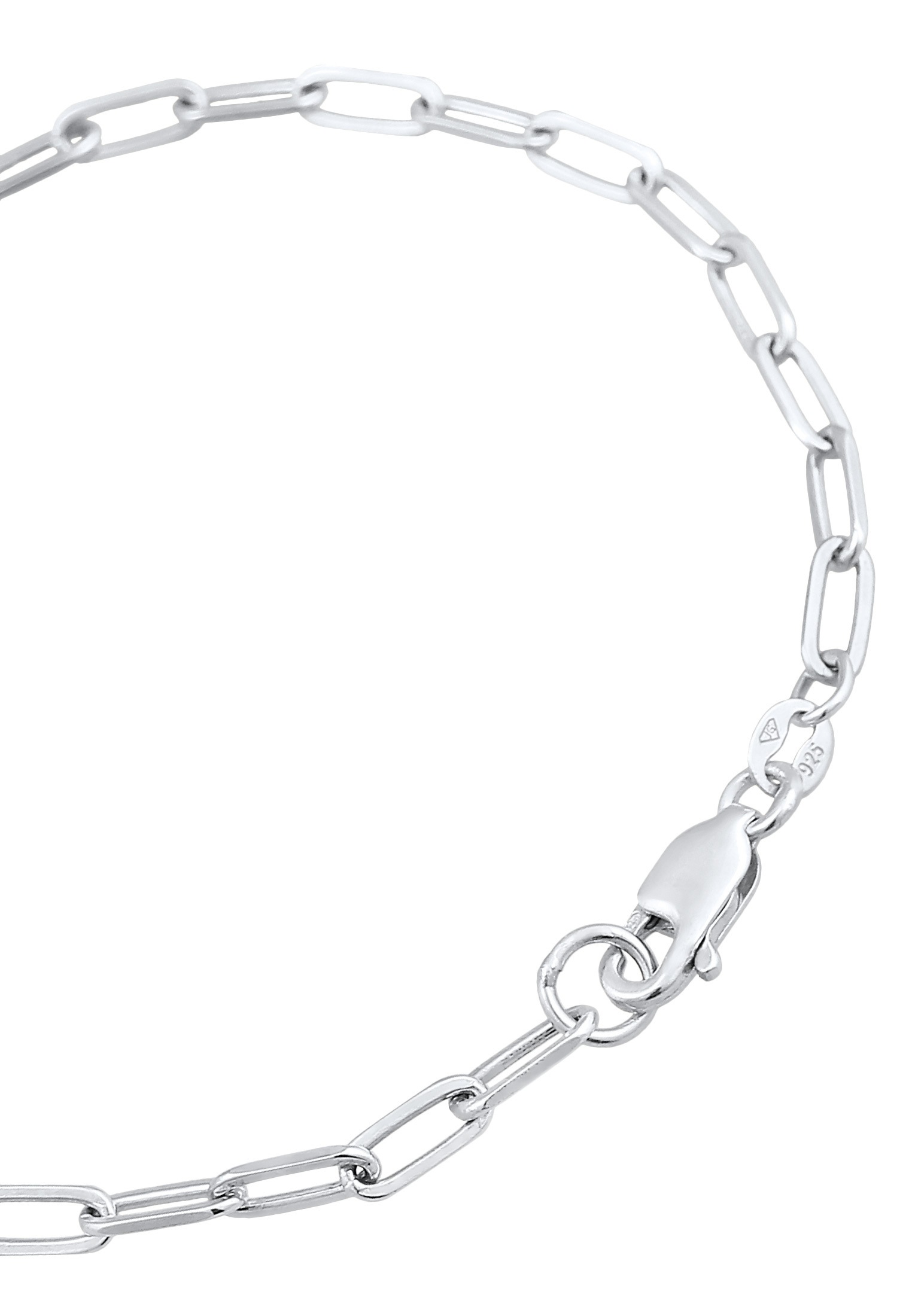 Elli Armkette »Armband Glieder Oval Basic Chunky Chains Optik 925 Silber«