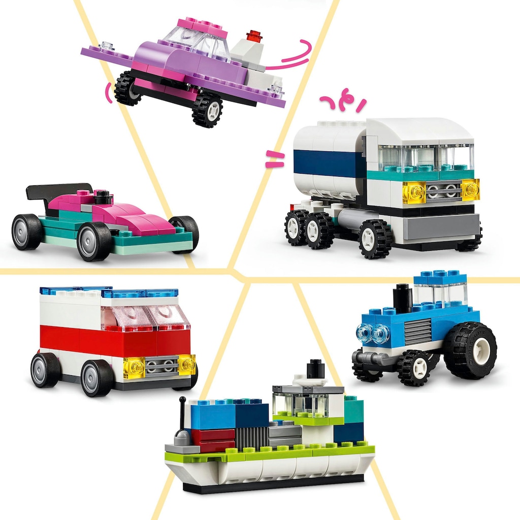 LEGO® Konstruktionsspielsteine »Kreative Fahrzeuge (11036), LEGO Classic«, (900 St.)