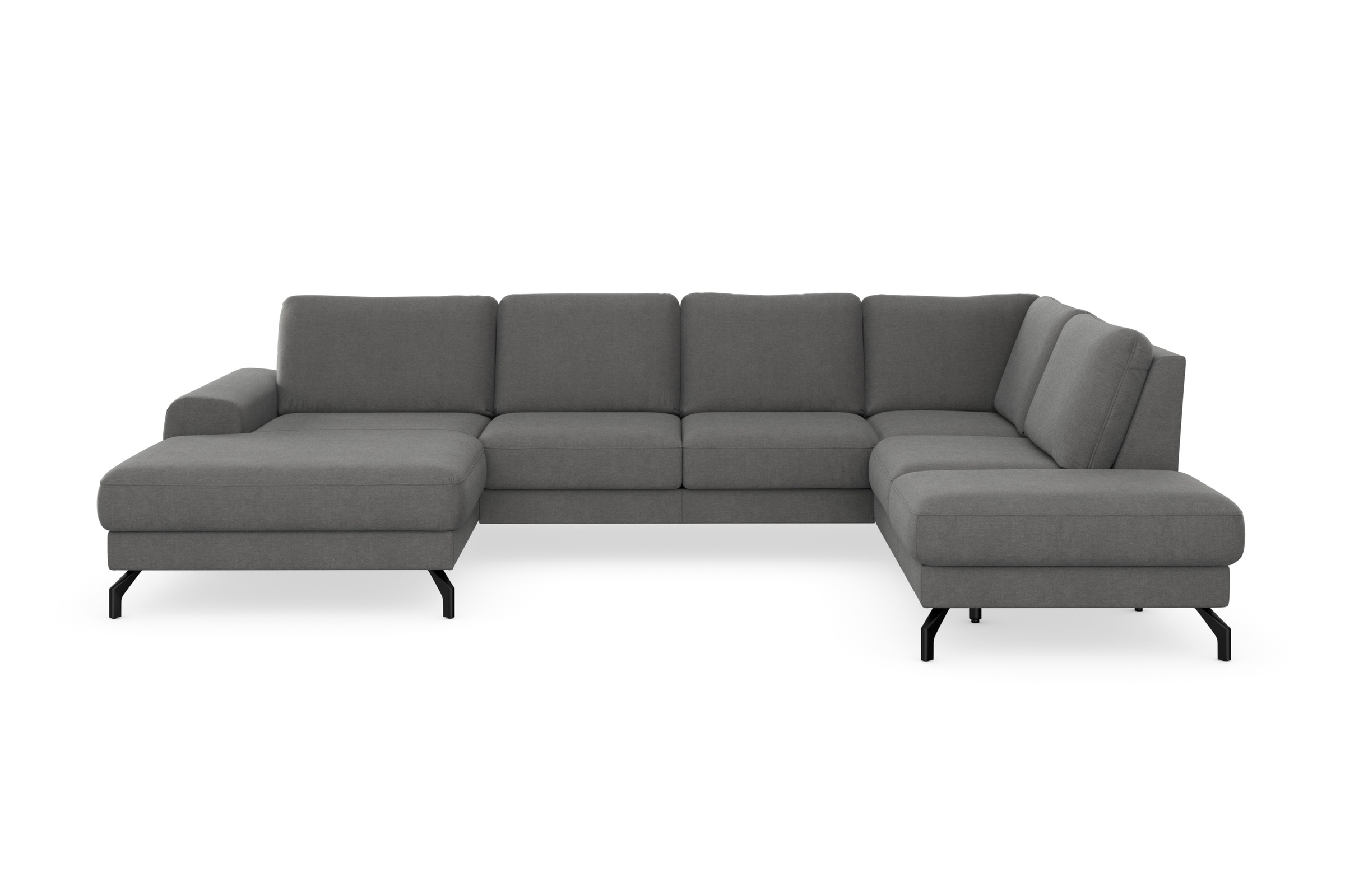 sit&more Wohnlandschaft »Cinturo U-Form«, inklusive Sitztiefenverstellung und Federkern, Sitzhöhe 45 cm