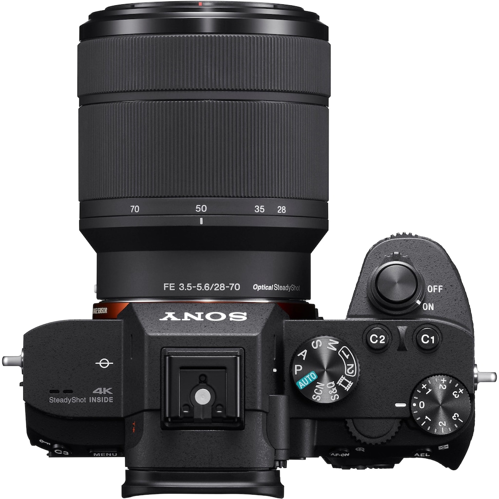 Sony Systemkamera »Alpha 7 III ILCE-7M3KB«, SEL-2870, 24,2 MP, WLAN (Wi-Fi)-NFC