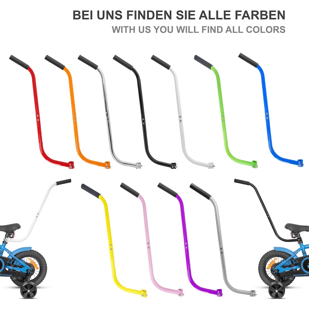 PROMETHEUS BICYCLES Fahrzeug-Schubstange »Fahrradstange«, (3 tlg.)