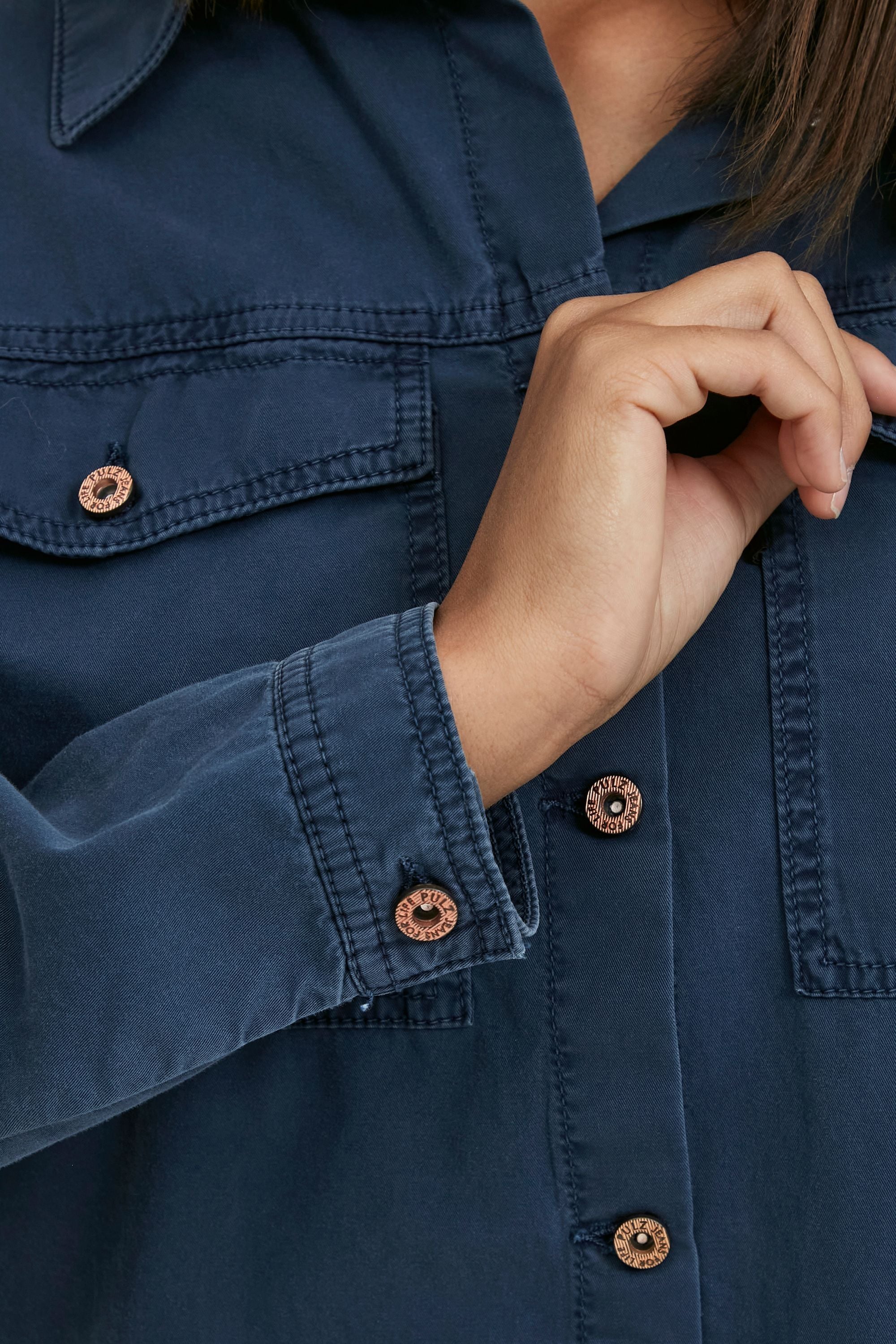 Pulz Jeans Langarmbluse »Langarmhemd PZLene«