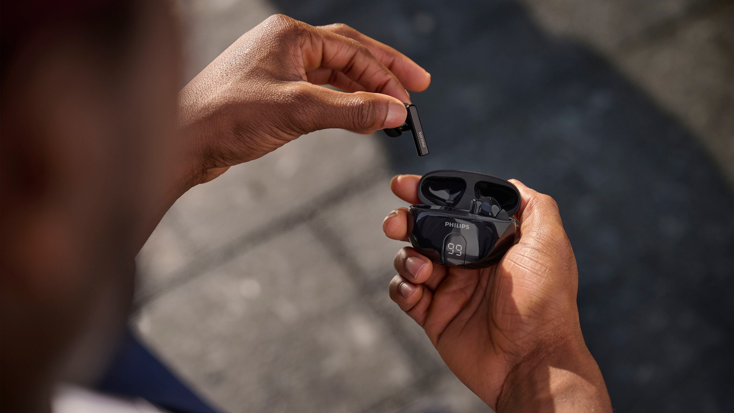 Philips wireless In-Ear-Kopfhörer »TAT2520«, Bluetooth, Adaptive Noise-Cancelling-Freisprechfunktion-Multi-Point-Verbindung-Rauschunterdrückung-Sprachsteuerung-kompatibel mit Siri