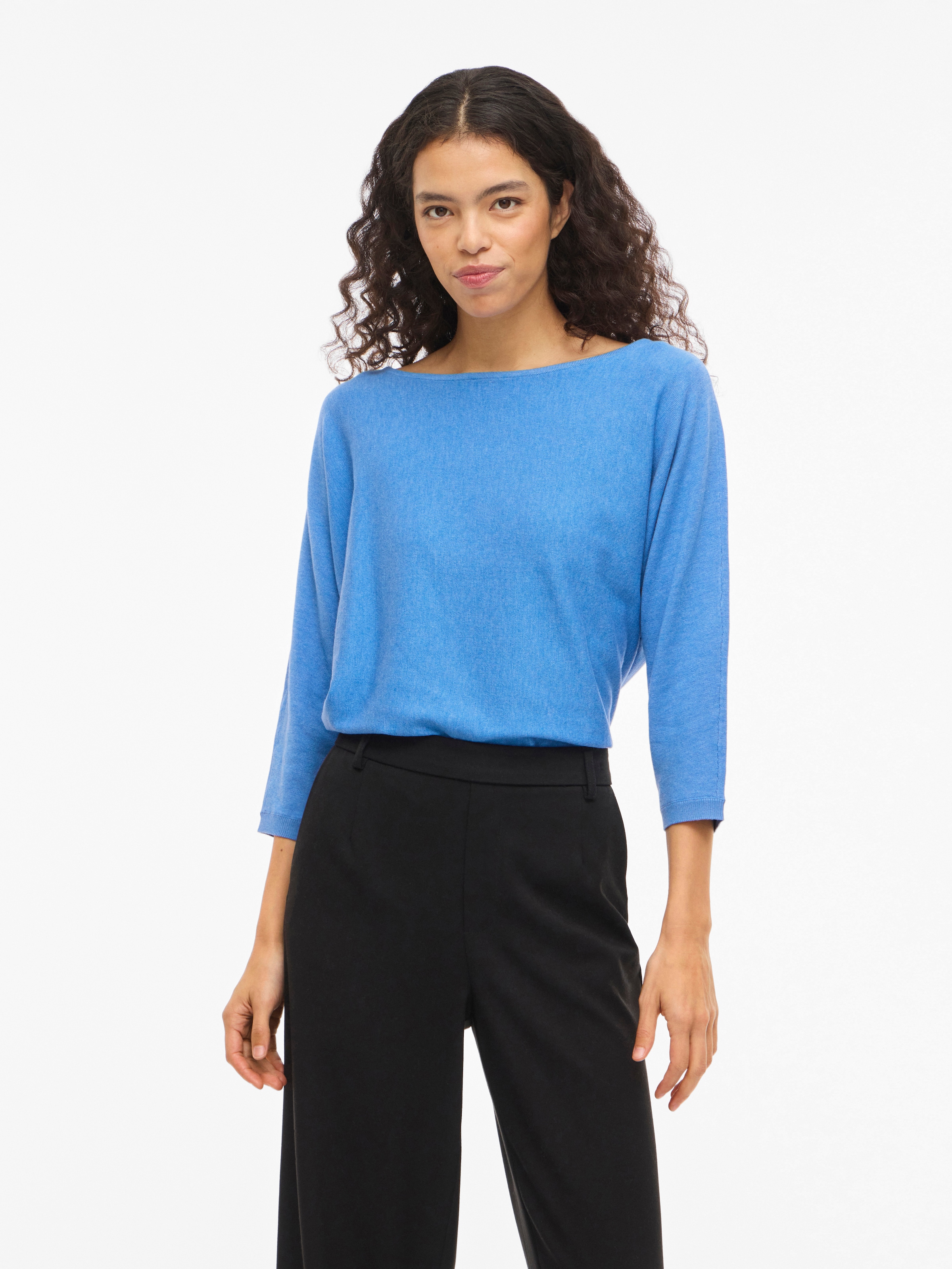 Vila 3/4 Arm-Pullover »VIMALU BOATNECK 3/4 SLEEVE KNIT TOP-NOOS«