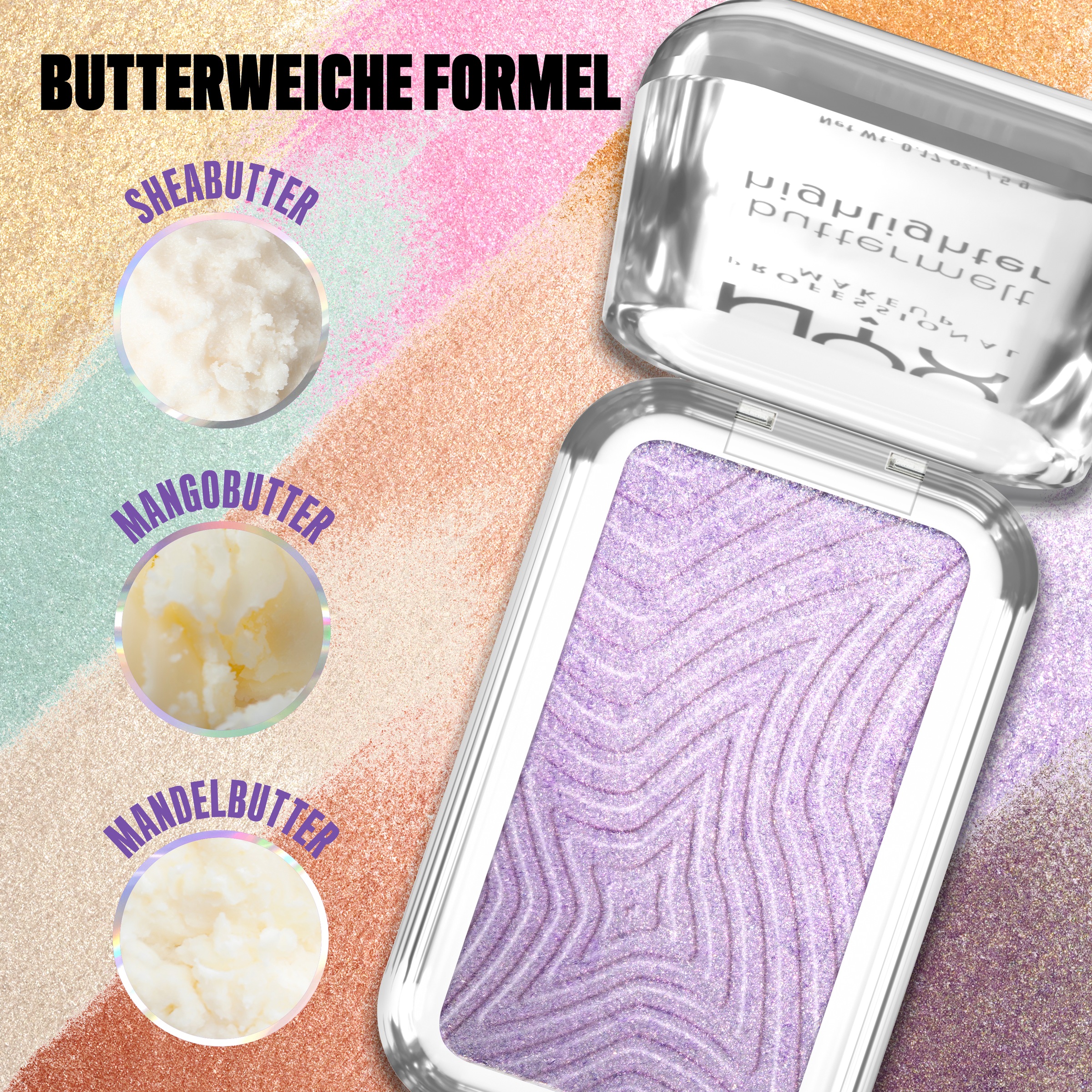 NYX PROFESSIONAL MAKEUP Highlighter »BUTTERMELT HIGHLIGHTER« zaubert einen multidimensionalen Glow in das Gesicht