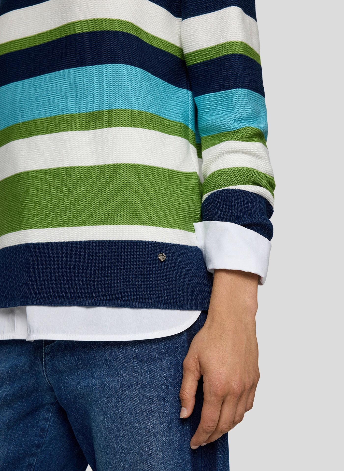 Rabe Strickpullover , in Colorblocking-Optik
