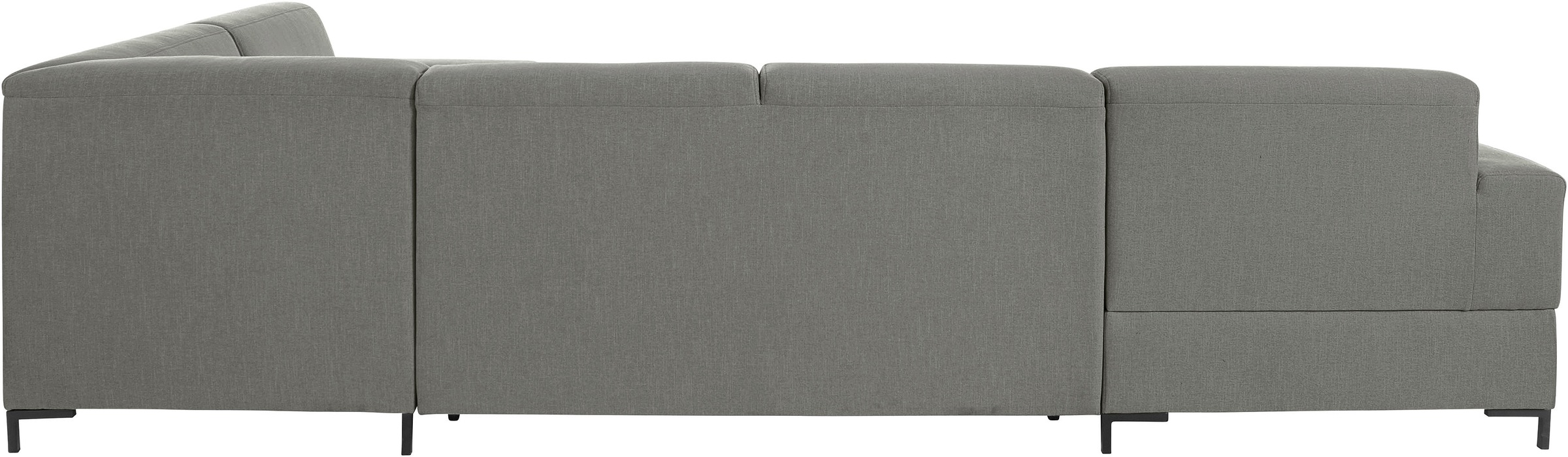 OTTO products Wohnlandschaft »Grazzo U-Form«, hochwertige Stoffe aus recyceltem Material, Steppung im Sitzbereich