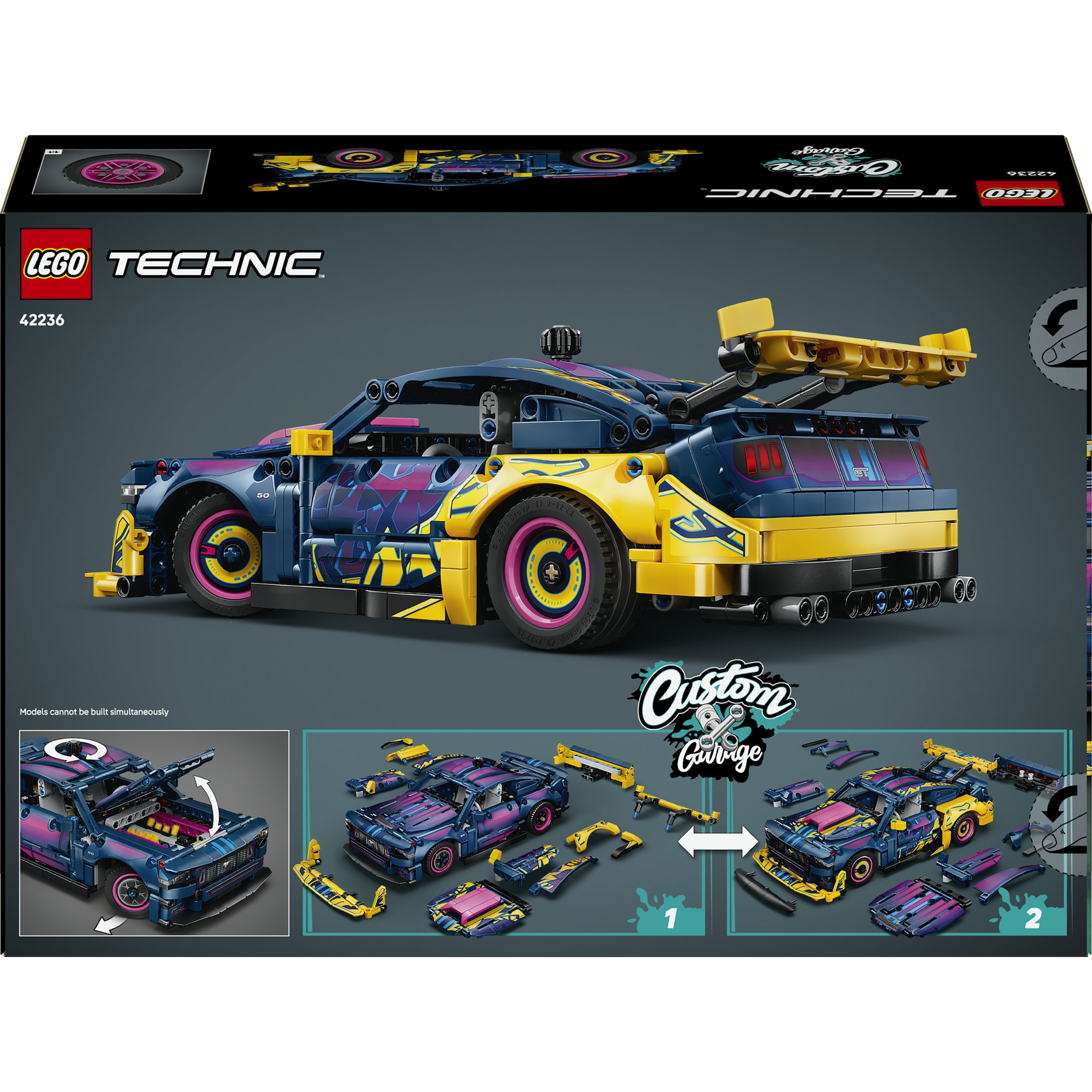 LEGO® Konstruktionsspielsteine »Ford Mustang GT Auto aus der Tuning-Werkstatt (42236), LEGO Technic« Made in Europe