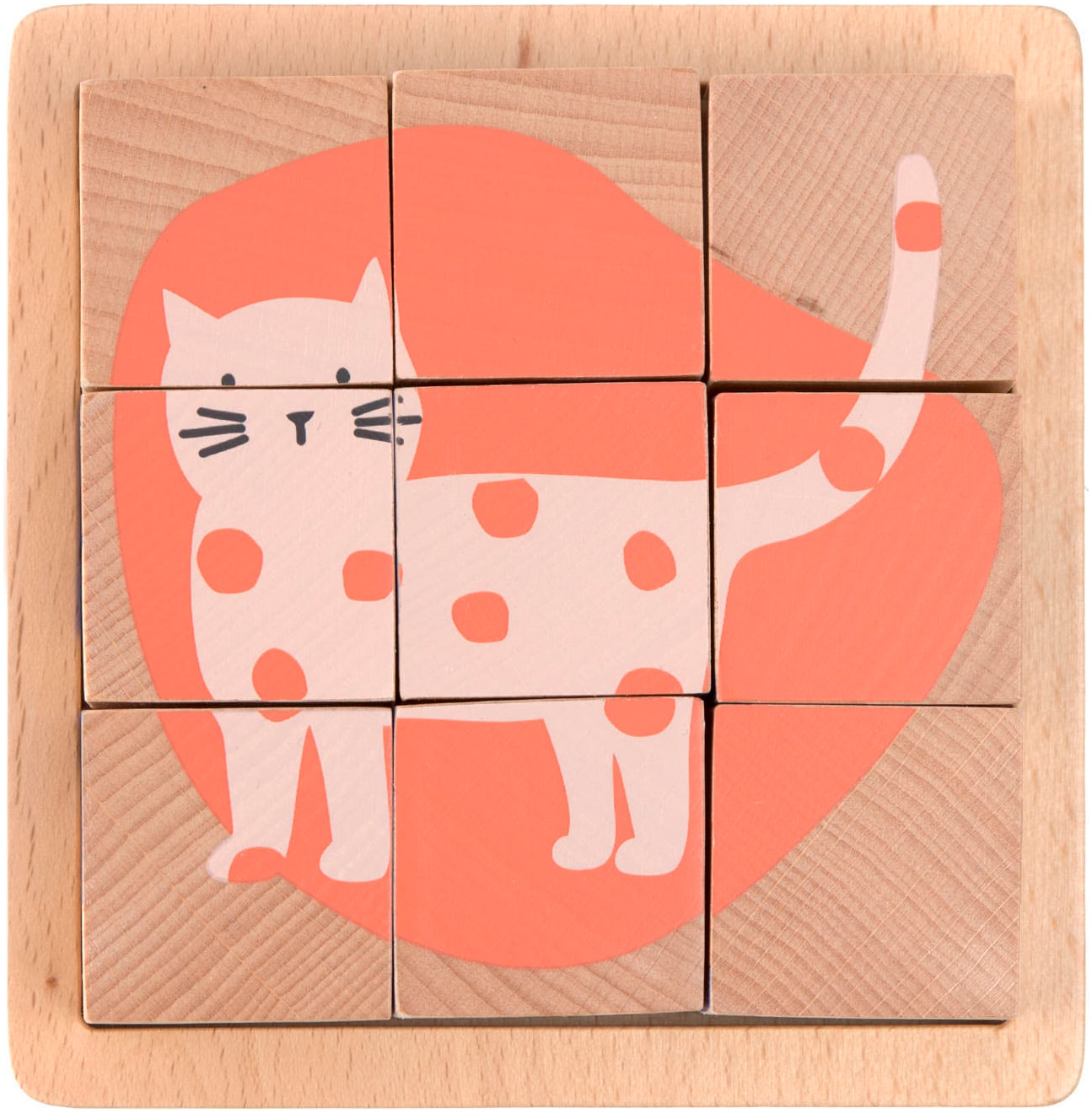 Lässig Würfelpuzzle »Cube Puzzle Wood Little Mateys«, FSC® - schützt Wald - weltweit