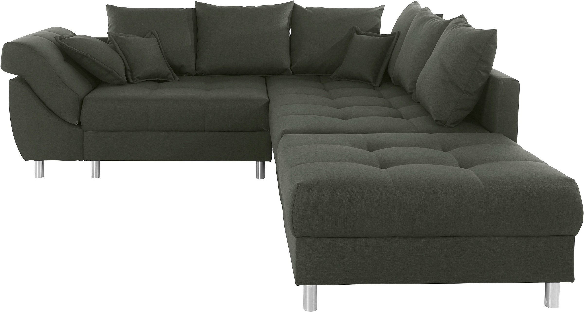COLLECTION AB Ecksofa »(Spar-Set) Innsbruck L-Form und Hocker«, (Spar-Set), Ecksofa und Hocker, Recamiere links oder rechts montierbar