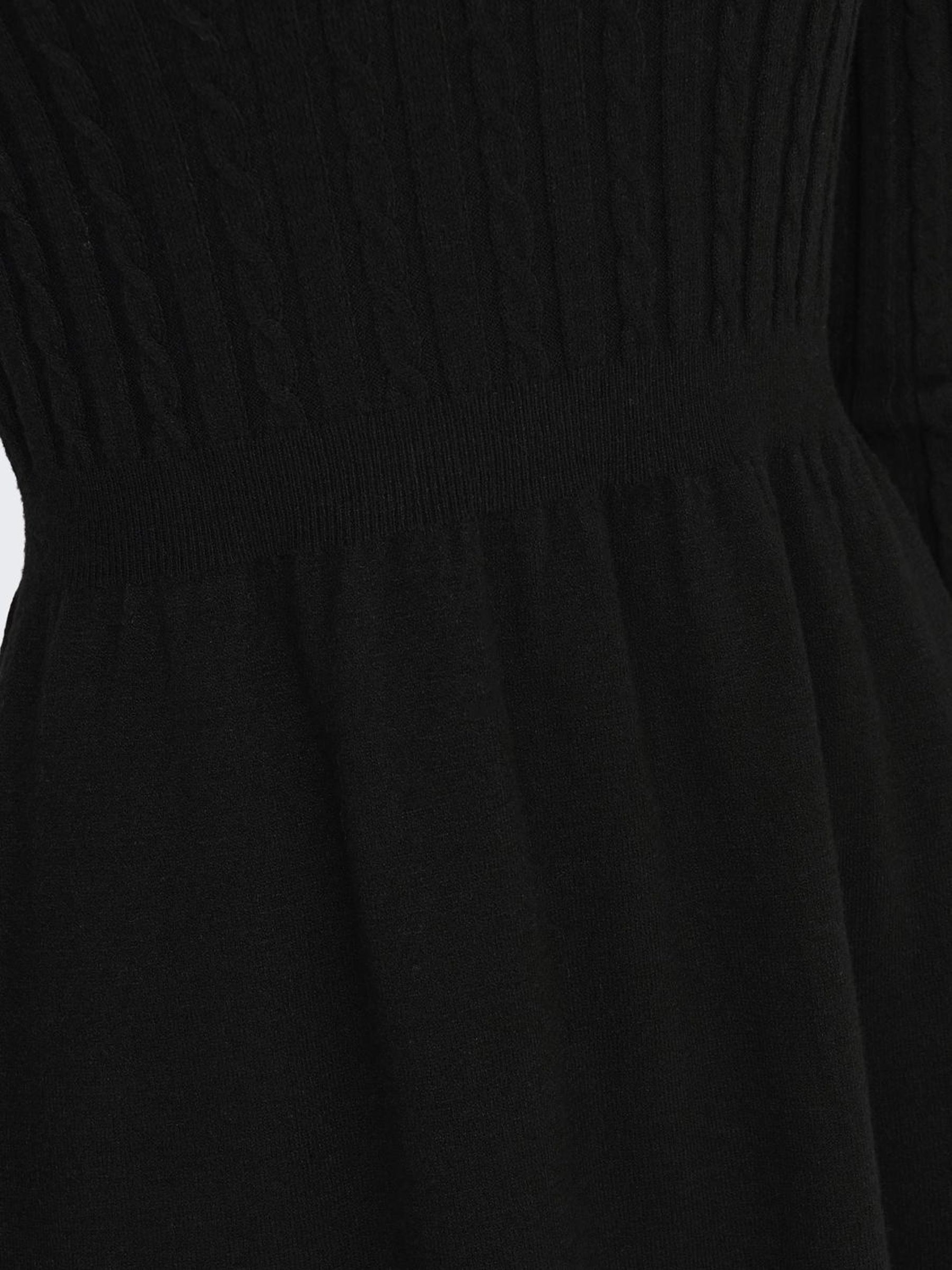 ONLY Strickkleid »ONLFIA LS CABLE DRESS KNT«, tailliert und mit dezentem Zopfstrickmuster im Oberteil