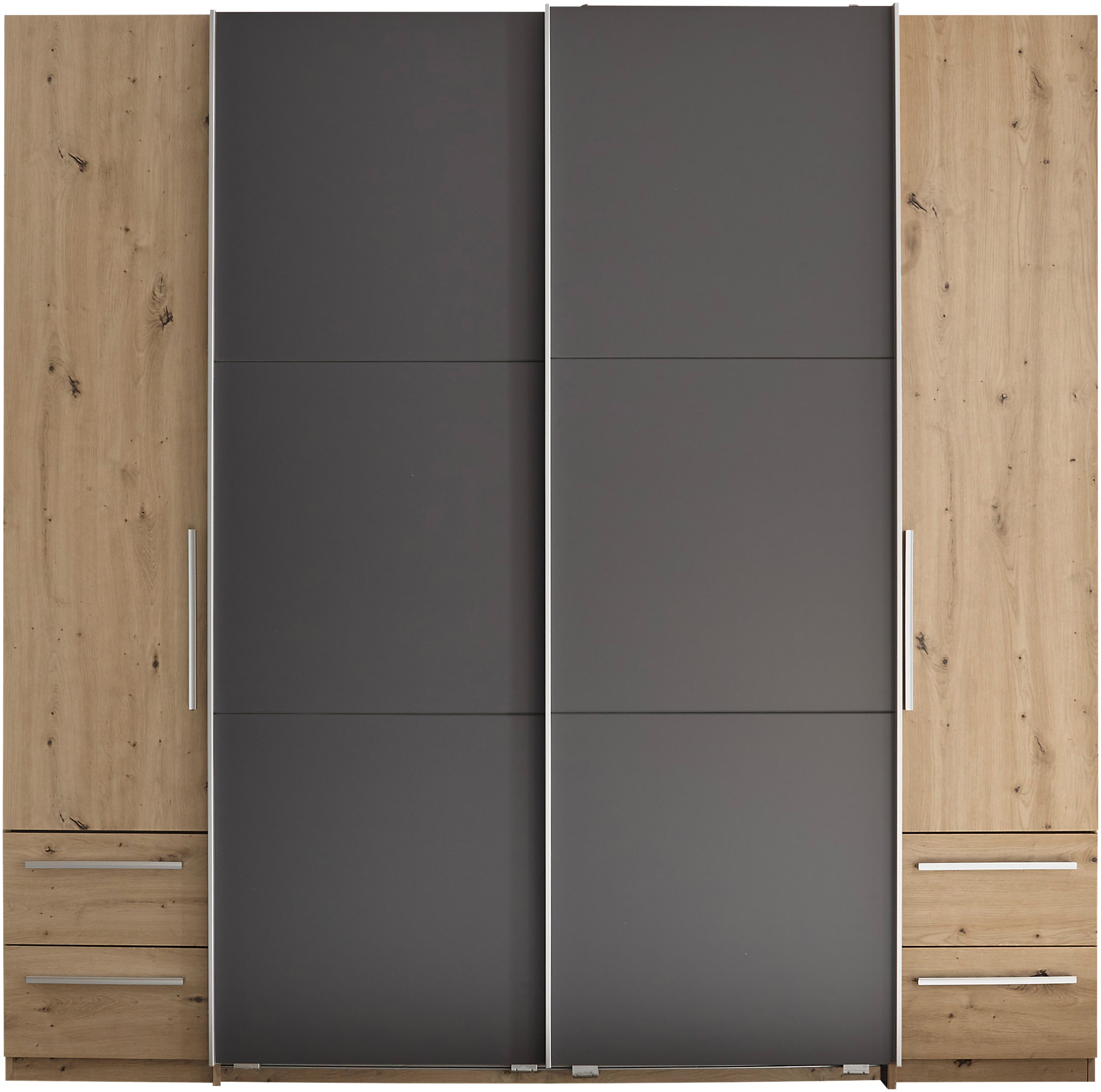 Schlafkontor Kleiderschrank »Bordo, Drehtürenschrank, Schwebetürenschrank, Schiebetürenschrank«, inklusive 4 Schubladen