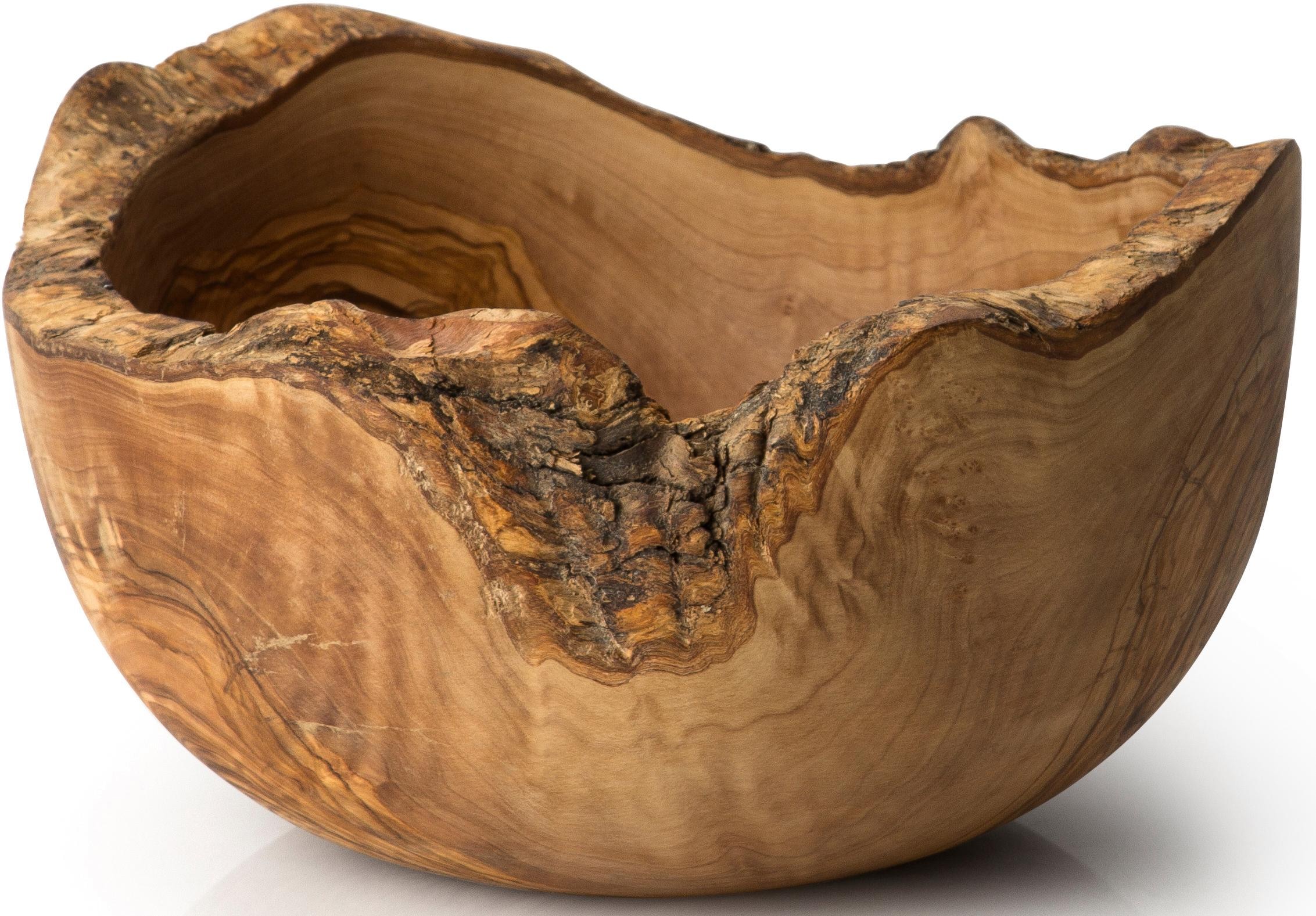 Obstschale, aus Holz, Naturform