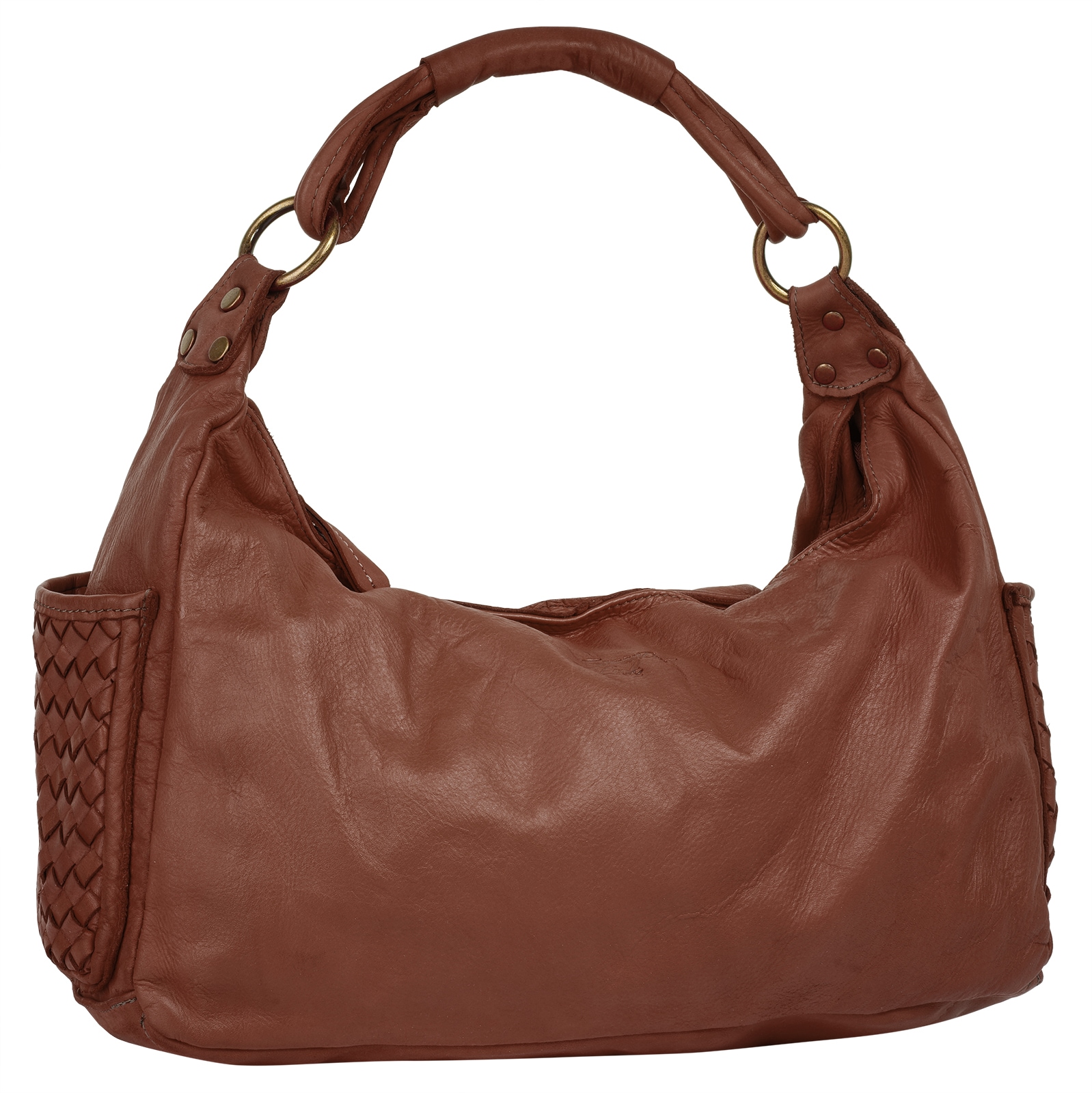Samantha Look Henkeltasche, echt Leder, Made in Italy
