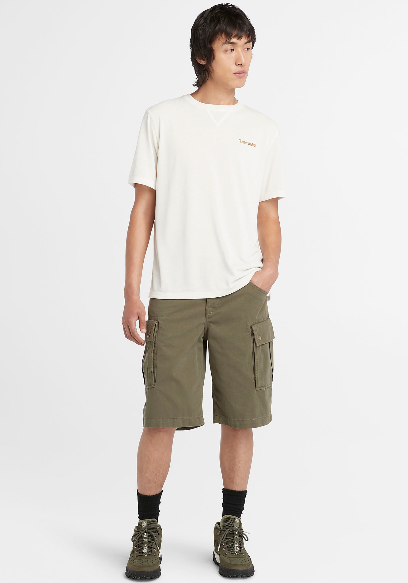 Timberland Cargobermudas »BROOKLINE Twill Cargo Short LEMON«