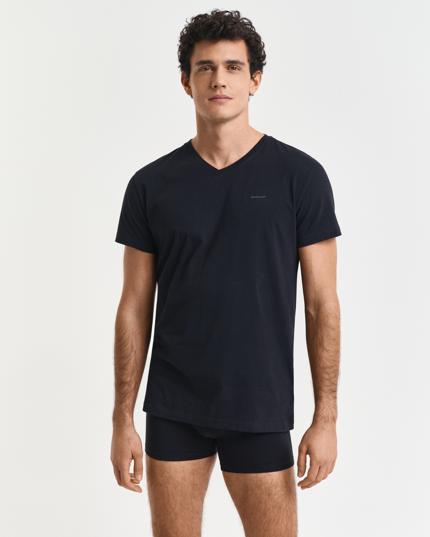 Gant Kurzarmshirt »V-NECK T-SHIRT 2-PACK« Mit V-Ausschnitt
