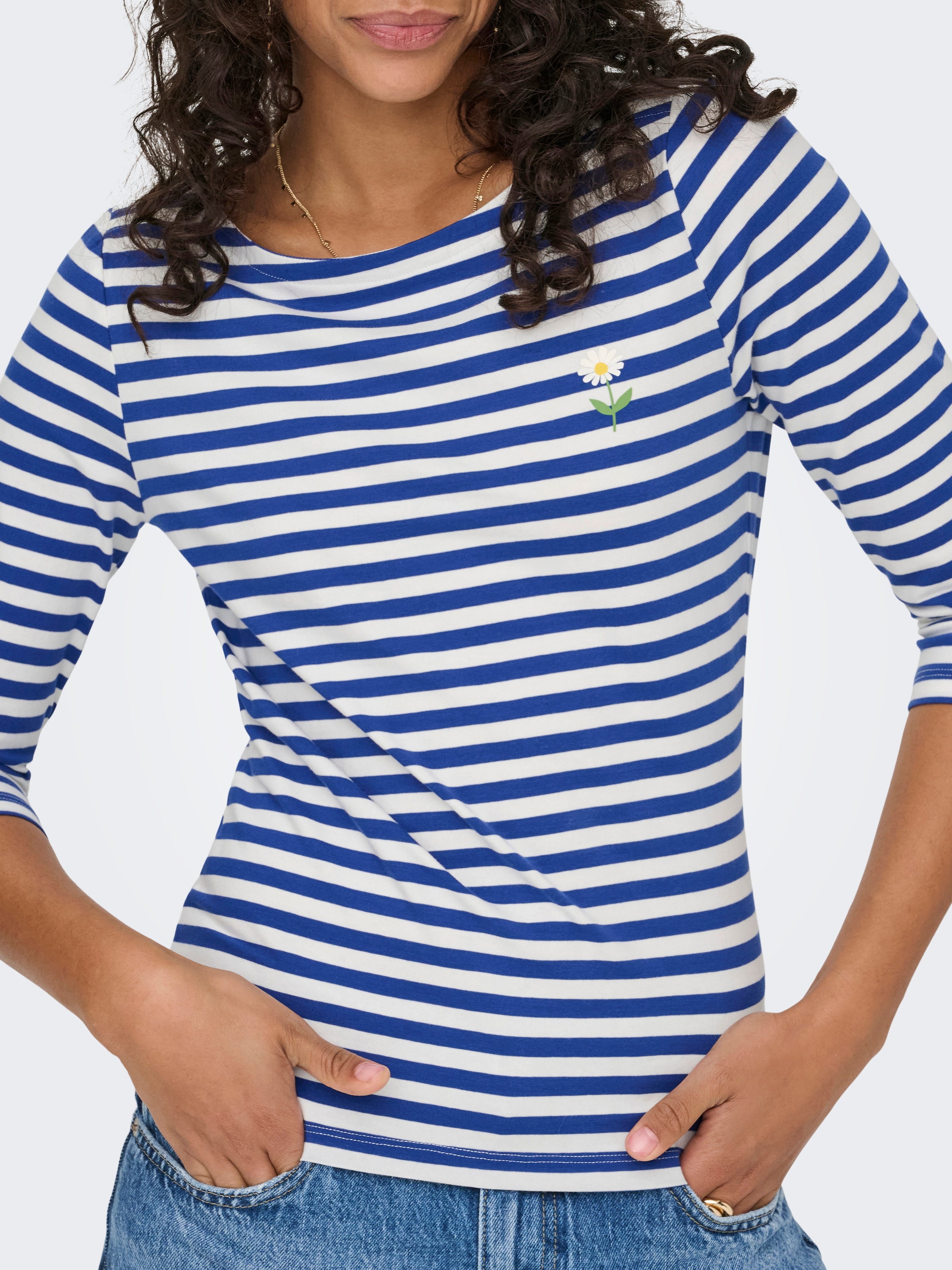 ONLY 3/4-Arm-Shirt »ONLFIFI LIFE 3/4 PRINTED TOP CS JRS«