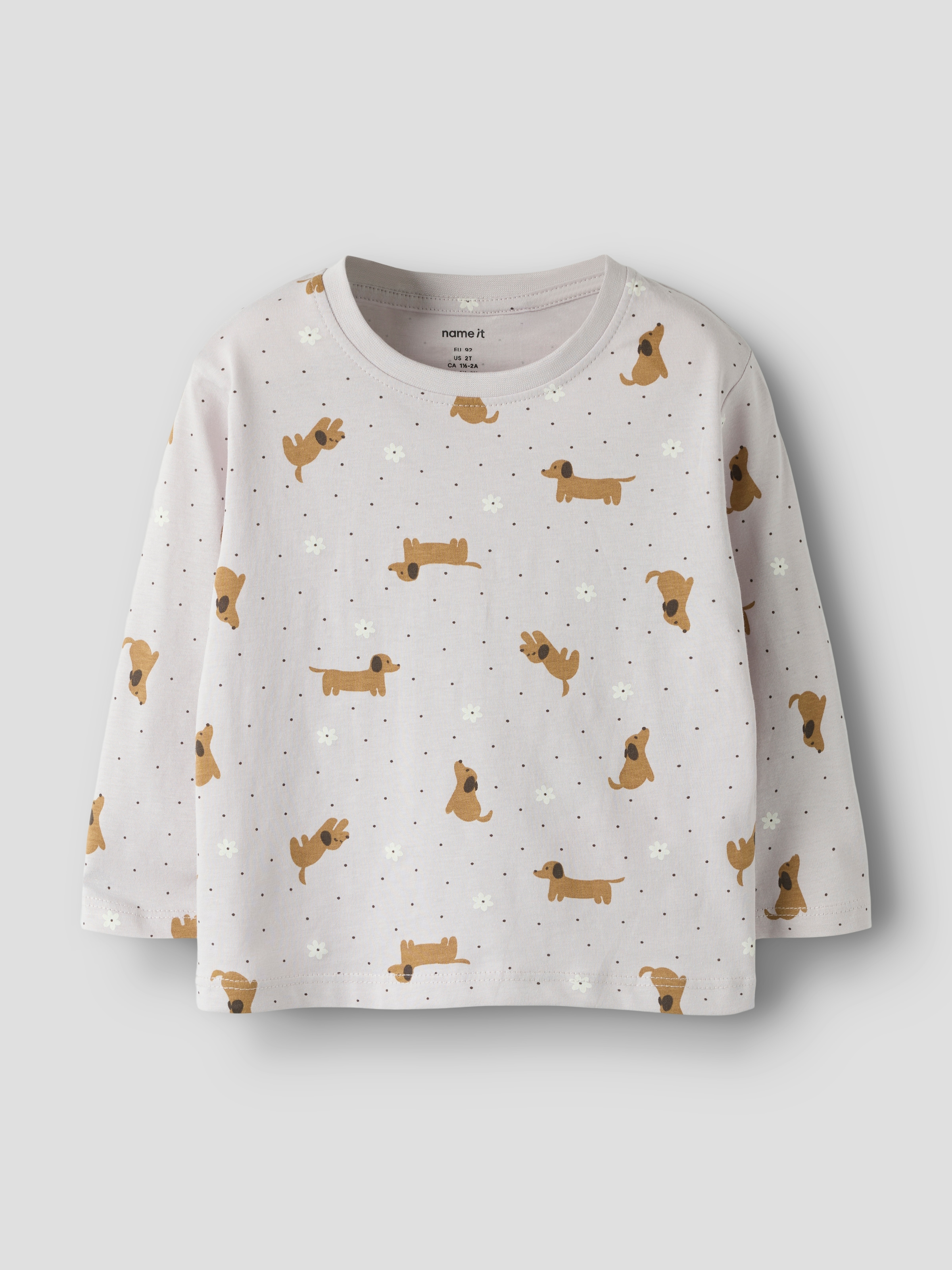 Name It Langarmshirt »NMFVELDA 2P LS NREG TOP« Packung, 2 tlg. Baumwolle, regular fit