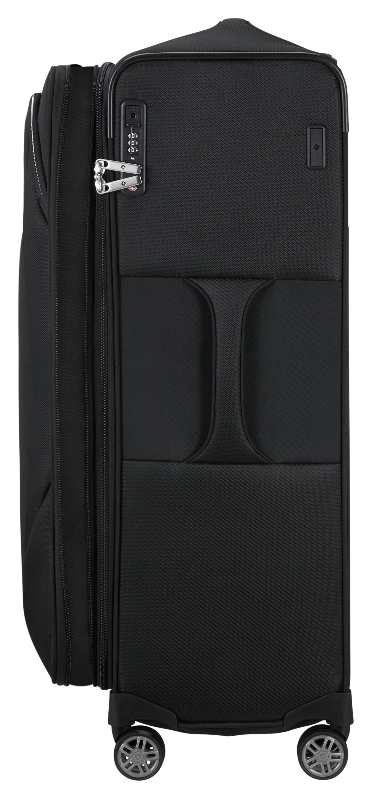 Samsonite Weichgepäck-Trolley »RE-LITE, verschiedene Größen und Farben«, (Set, 2 St., mit 2 Packwürfeln), 4 Rollen, Reisekoffer TSA-Schloss Stickerbogen Volumenerweiterung Laptopfach