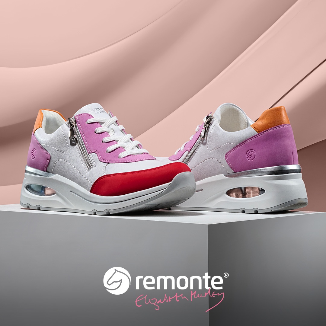 Remonte Keilsneaker »Elisabeth Hurley-Collection«, Freizeitschuh, Halbschuh, Schnürer mit herausnehmbarer Soft-Einlage