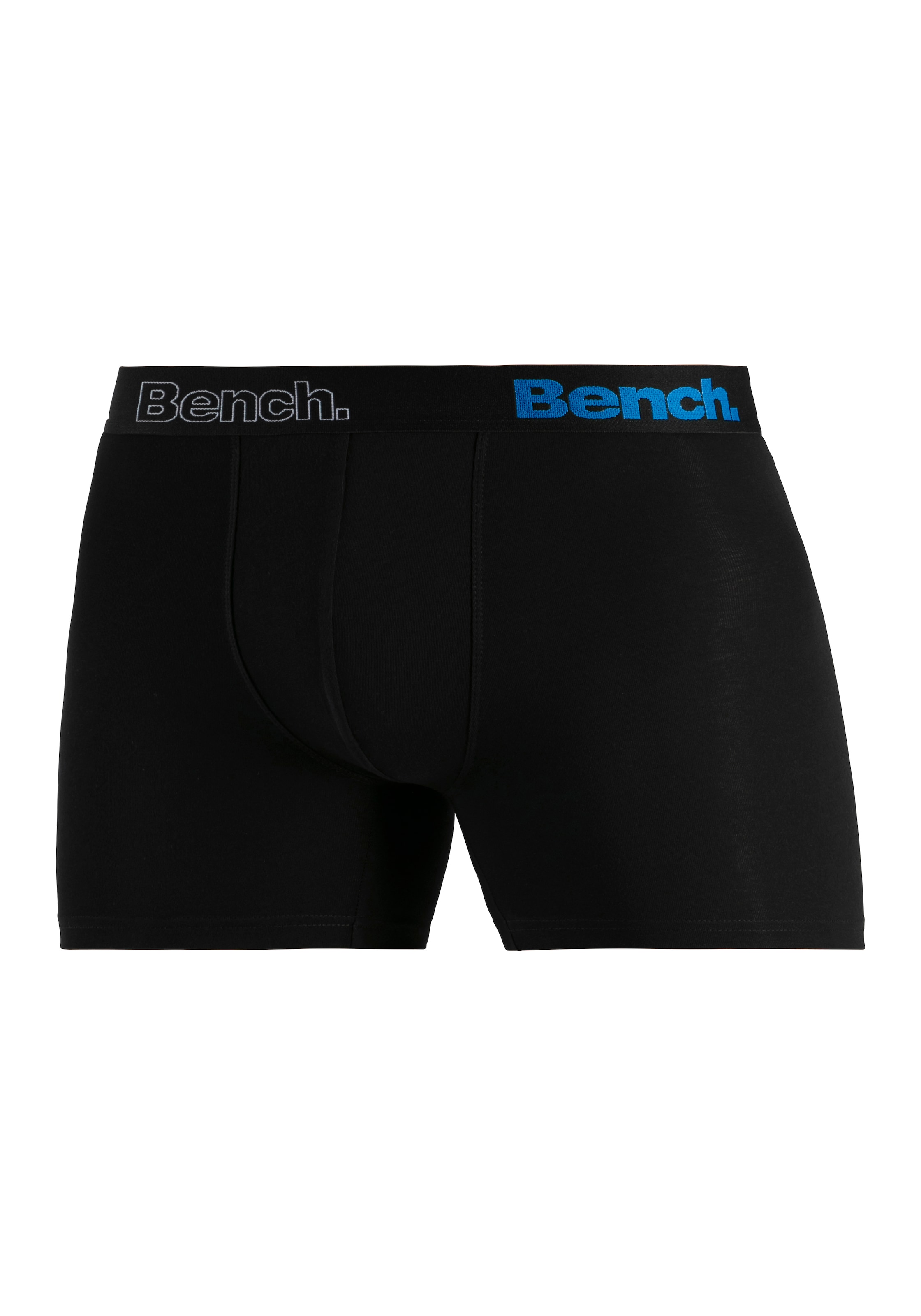 Bench. Langer Boxer »Boxershorts für Herren«, (Packung, 4 St.), Unterhosen mit Logoschriftzug im Bund