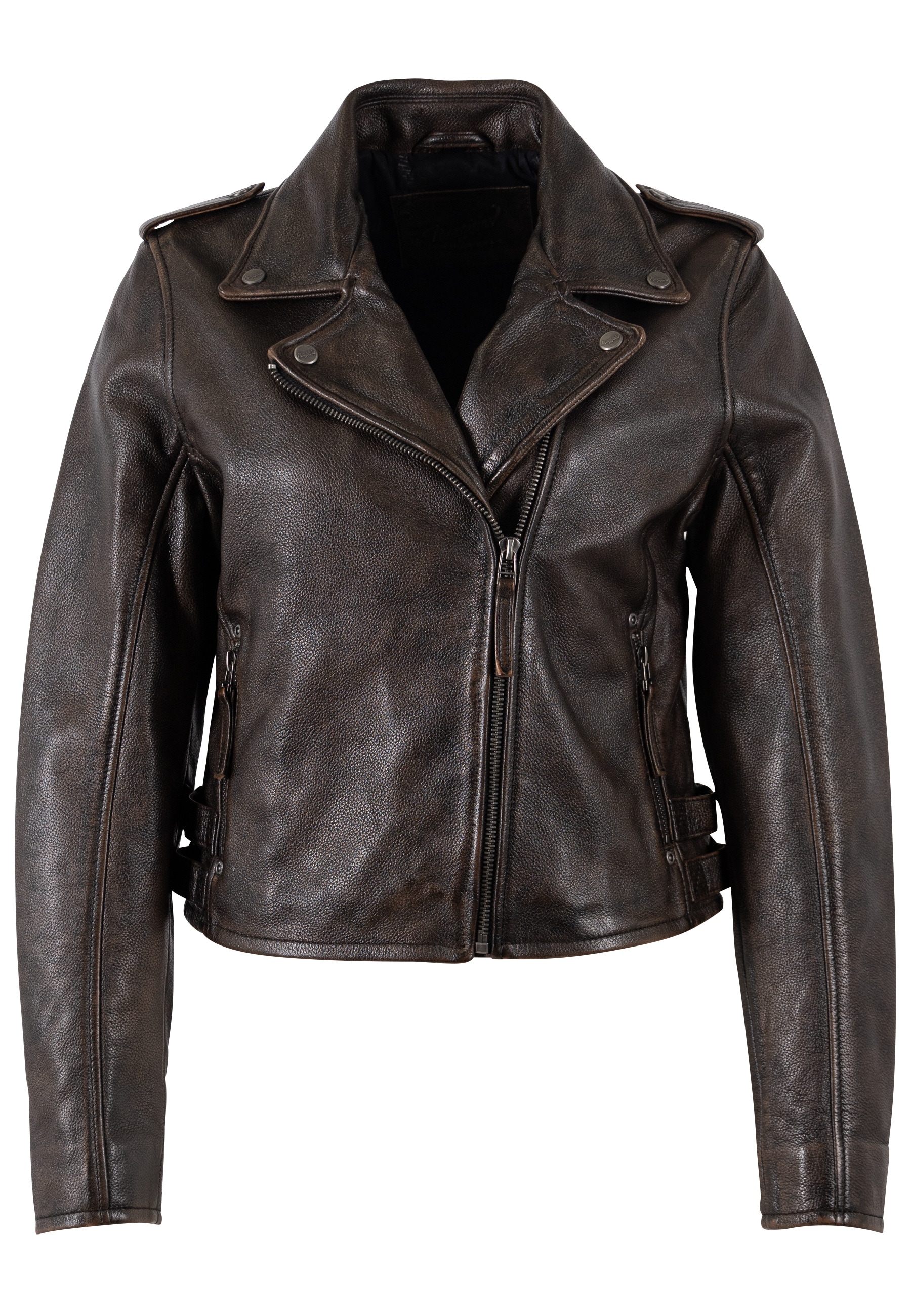 Mauritius Lederjacke »MWKatica« mit Reverskragen, Vintage-Optik