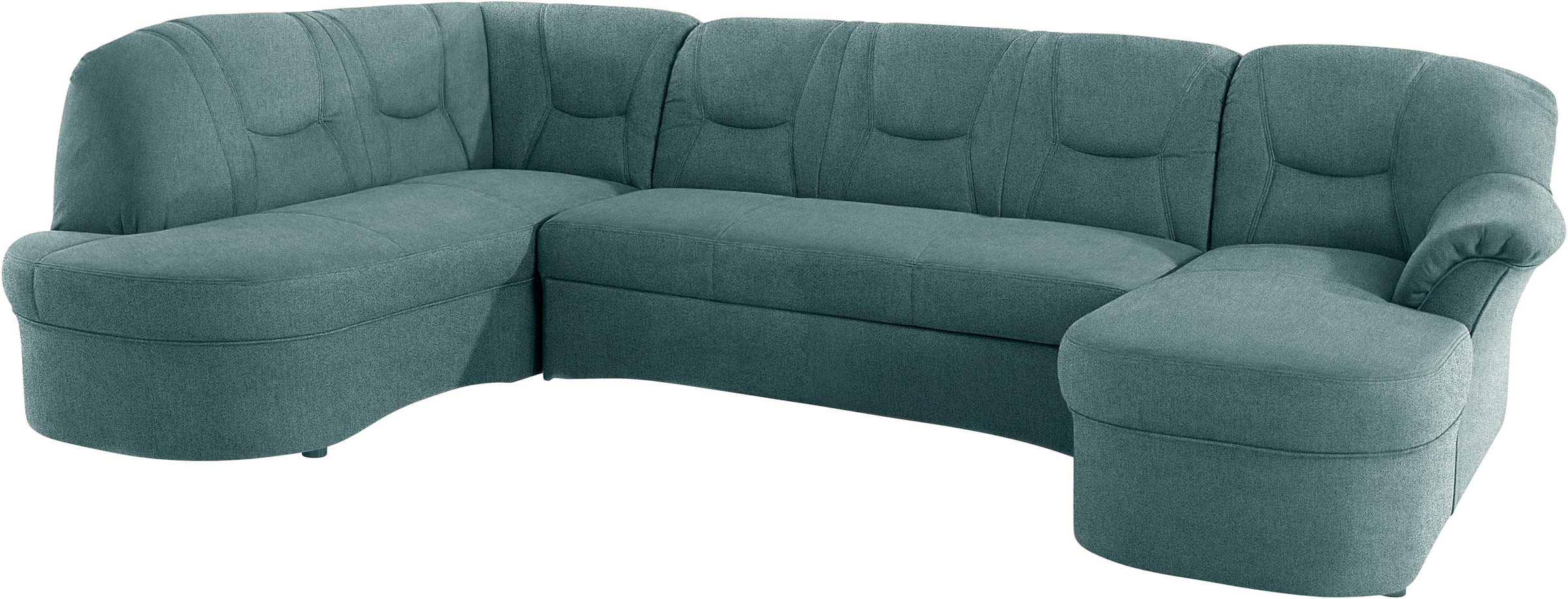 DOMO collection Wohnlandschaft »Sarafina, zeitlos und komfortabel, optional mit Federkern, U-Form«, wahlweise mit Bettfunktion