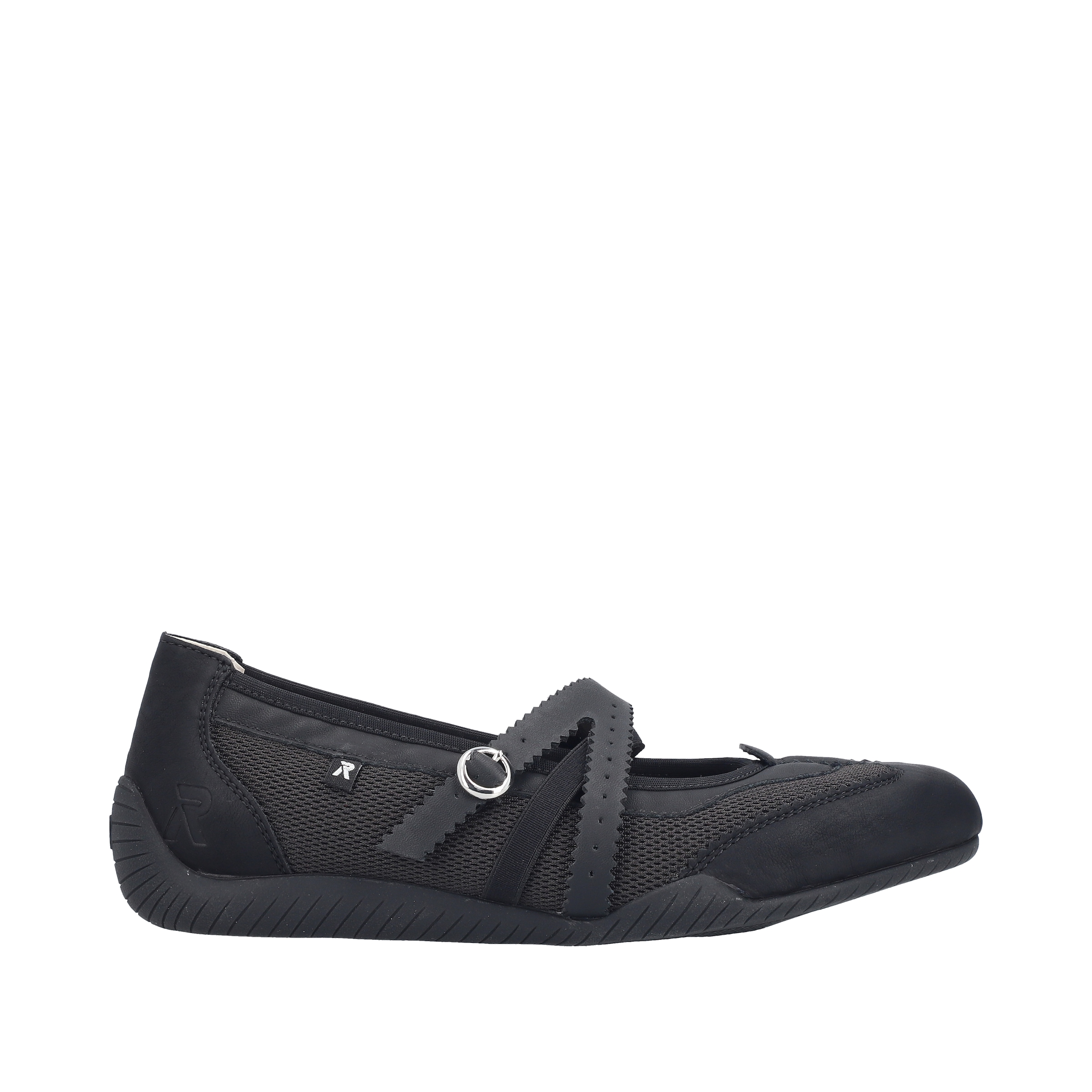 Rieker Riemchenballerina  Schlupfschuh, Flats, Slipper mit Mesheinsatz